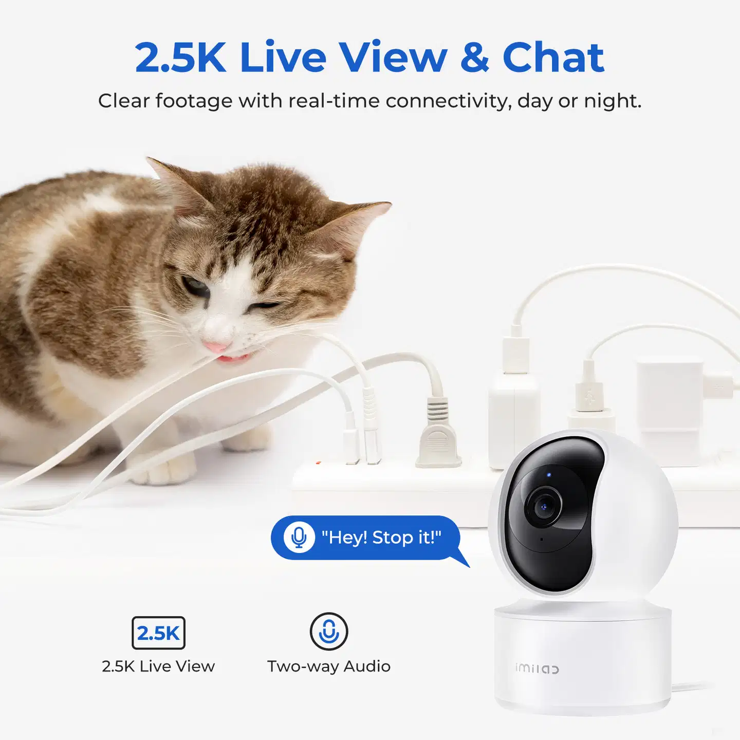 Imilab C21 2.5K WiFi -valvontakamera sisäkäyttöön CMSXJ56B - 8