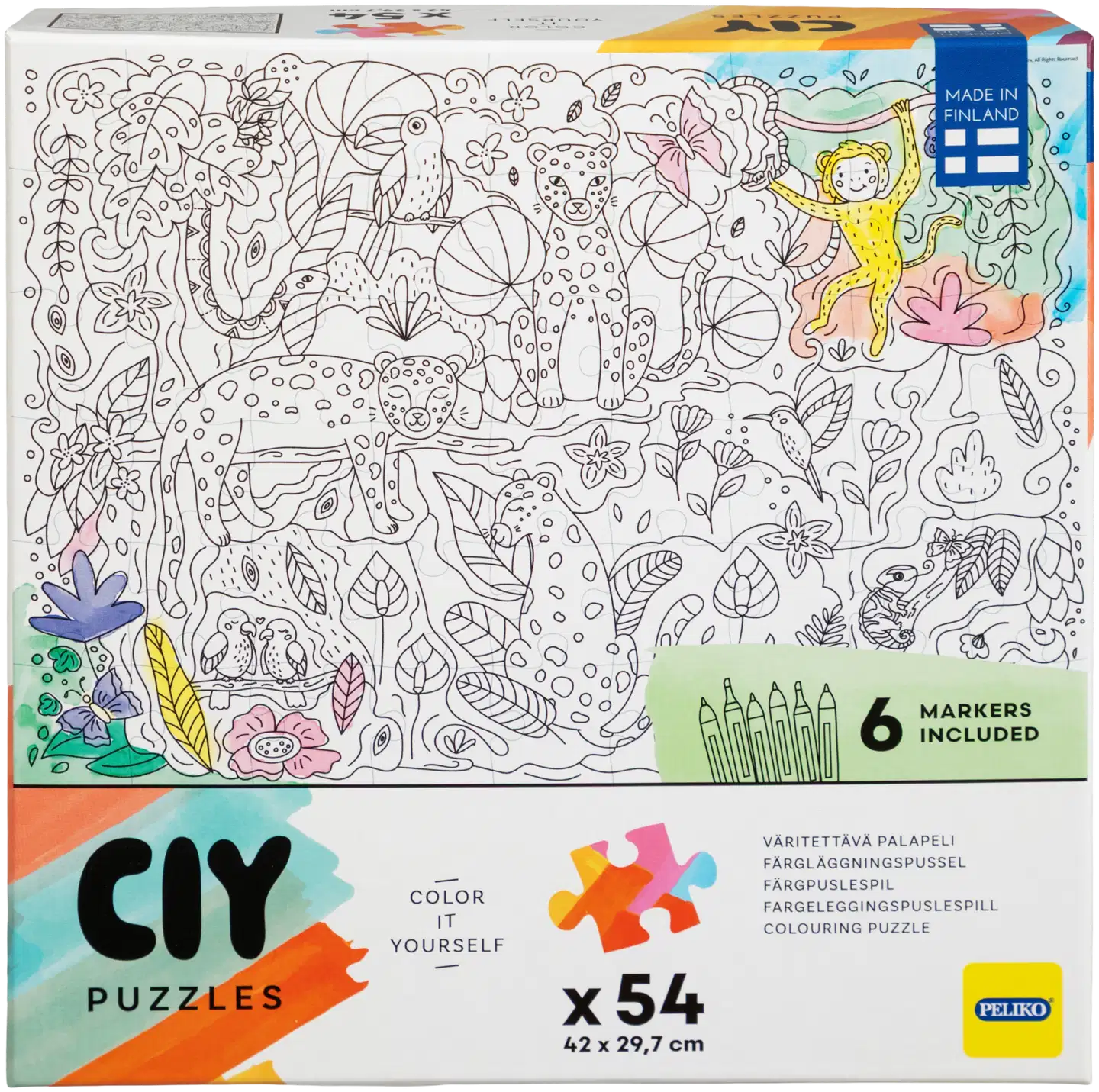 Peliko palapeli Color it Yourself 54 palaa tussit, erilaisia - 7