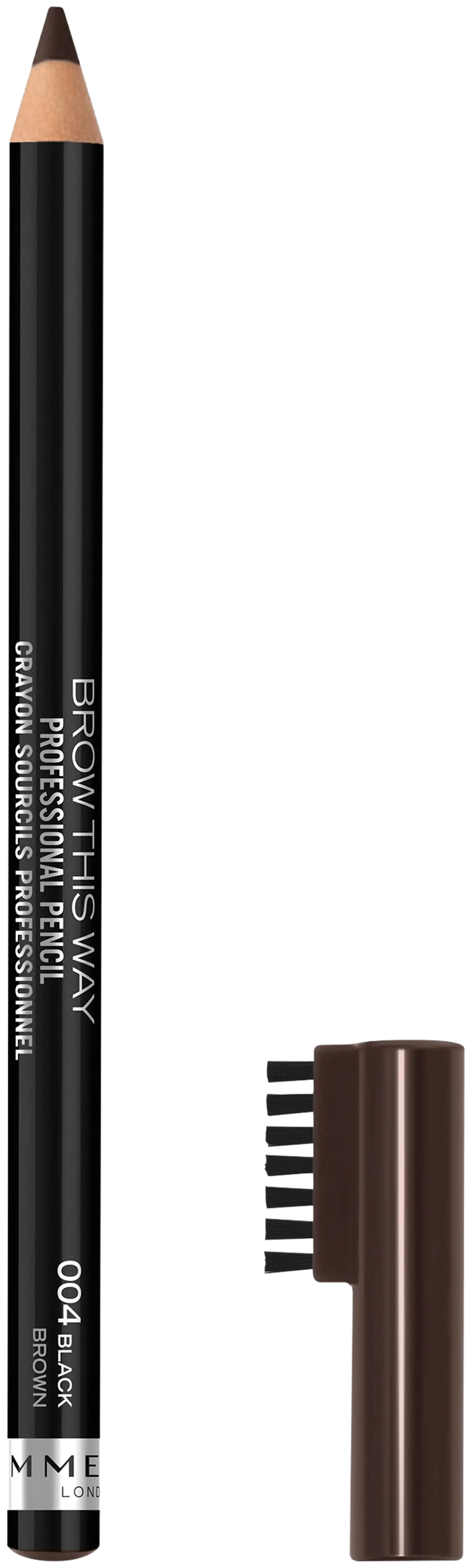 Rimmel 1,4g Professional Eyebrow Pencil 004 Black kulmakynä - 2