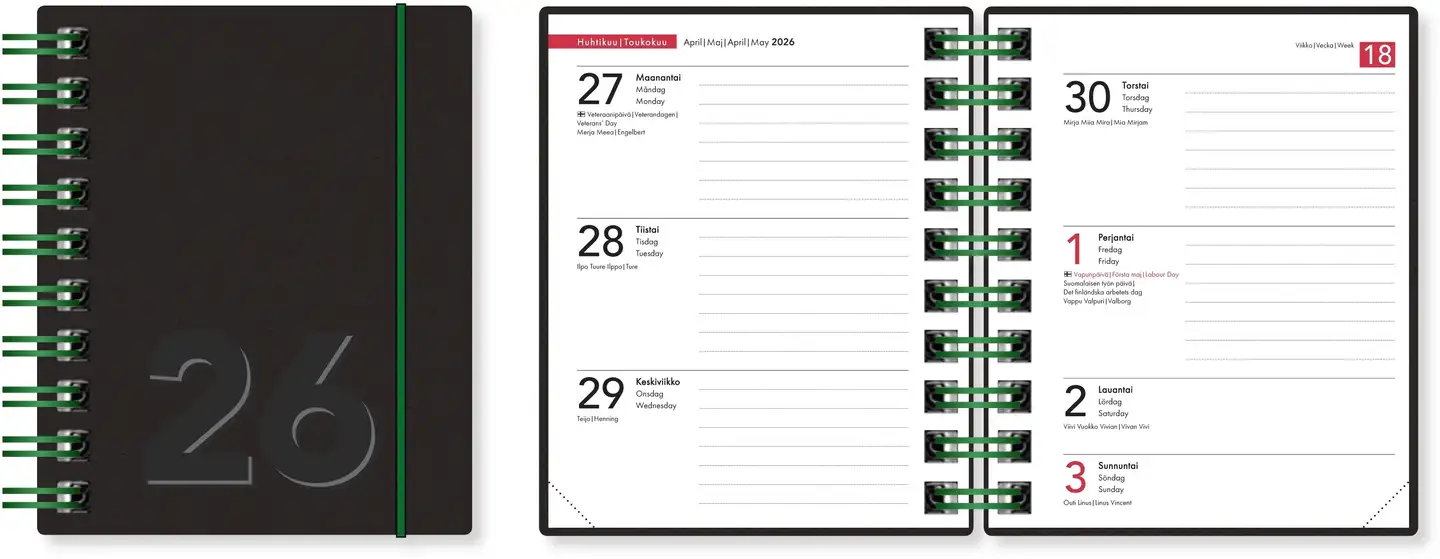 Taskukalenteri Ontime Mini eko 2026