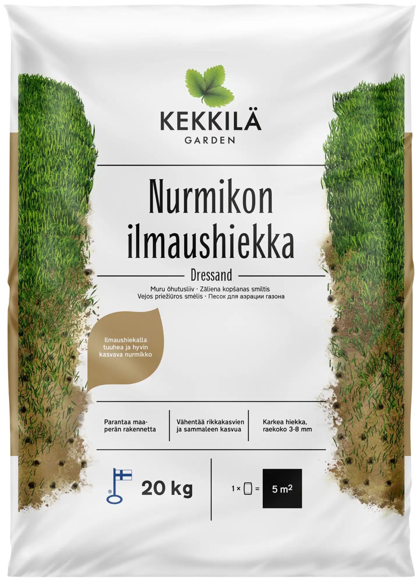 Kekkilä Nurmikon ilmaushiekka 20 kg, lava 56 säkkiä - 2