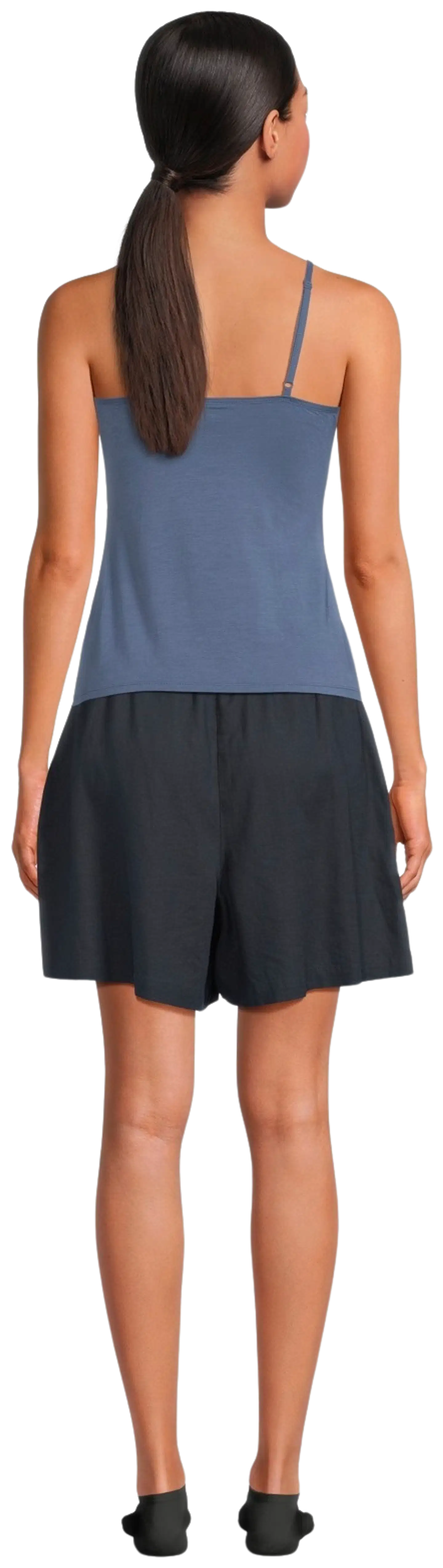 TEX naisten pellavasekoiteshortsit I282992 - BLACK 1 - 3