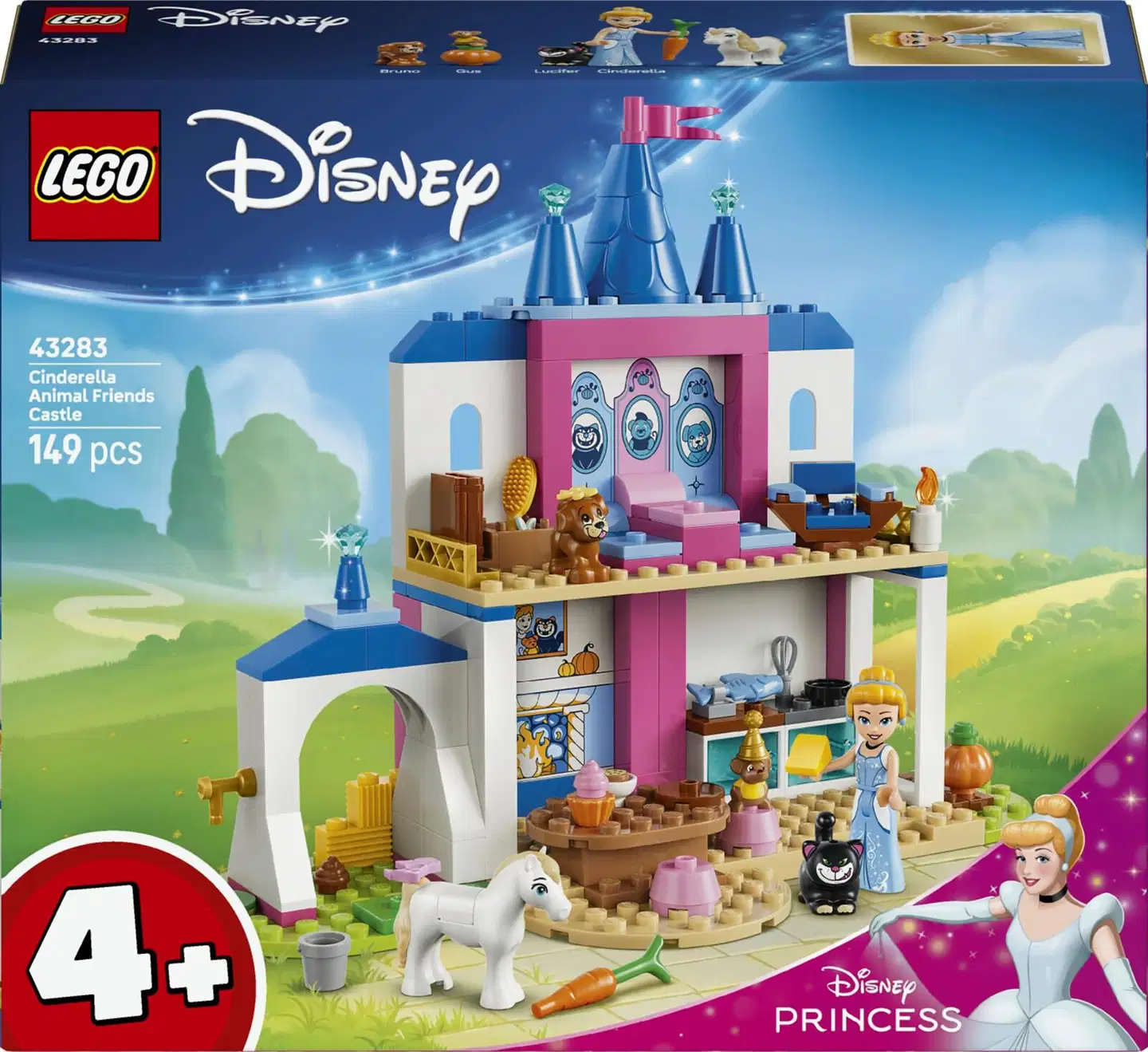 LEGO® Disney Princess 43283 Tuhkimon linna ja eläinystävät - 3