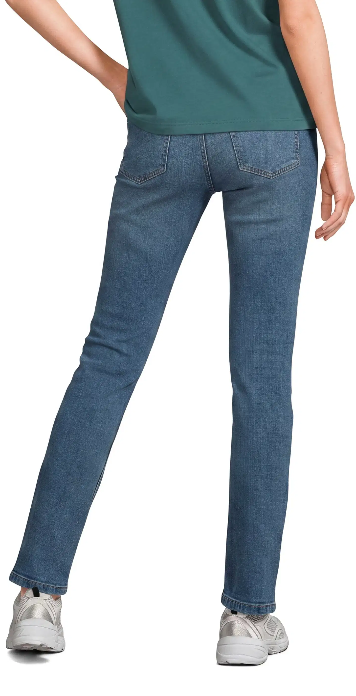 House naisten farkut Straight Fit - MID BLUE OPTION 2 - 3