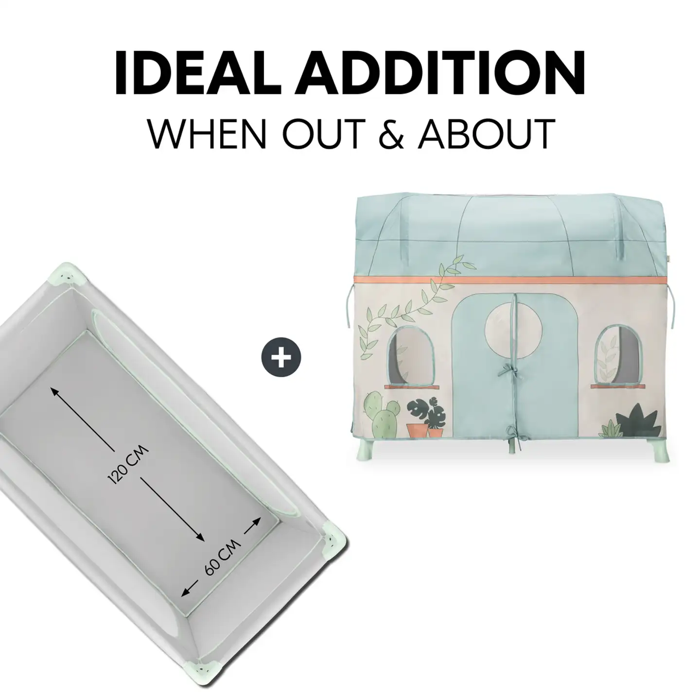 Hauck päällinen matkasänkyyn Travel Bed kasvit - 15