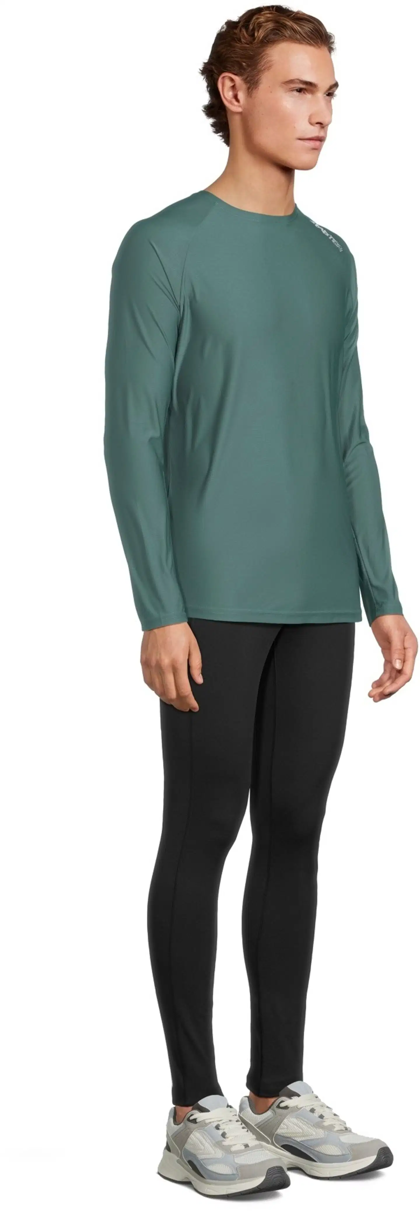 Starter miesten pitkähihainen juoksupaita SMS26003 - Mallard green - 4