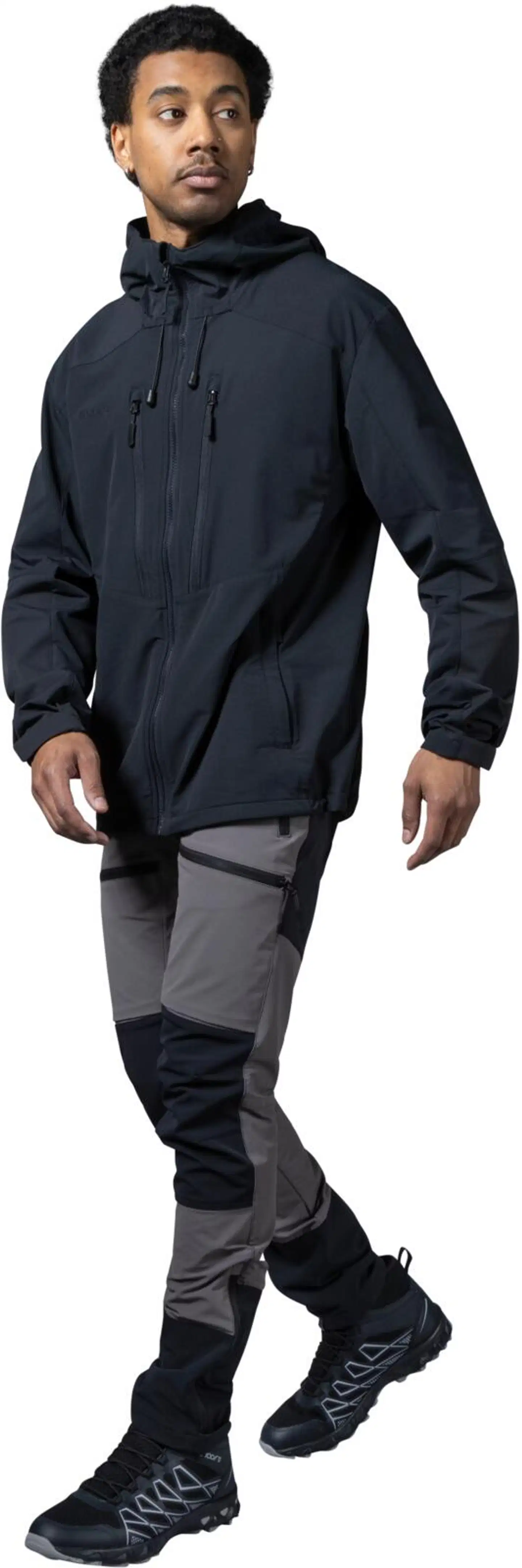 Luode12 miesten retkeily- ja ulkoiluhousut 204L112653 - dark dull gray - 15