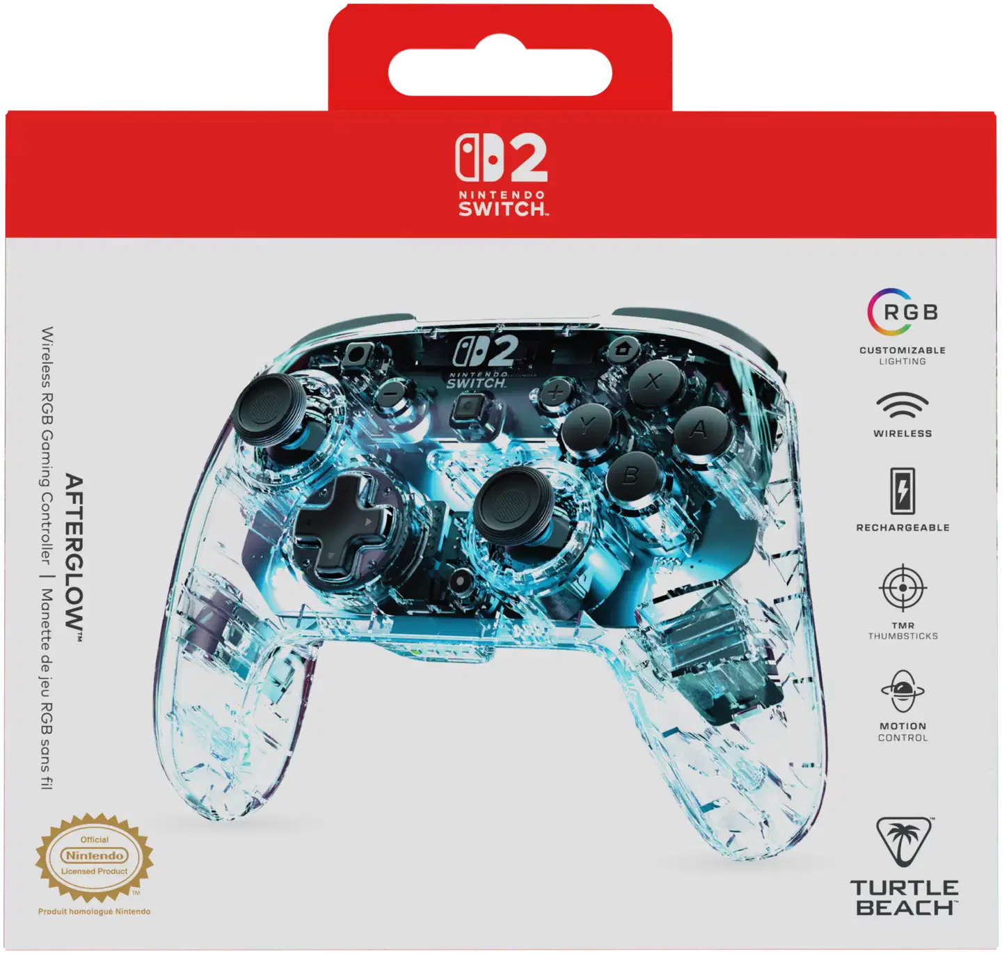 Turtle Beach langaton peliohjain Switch 2 Afterglow - 5