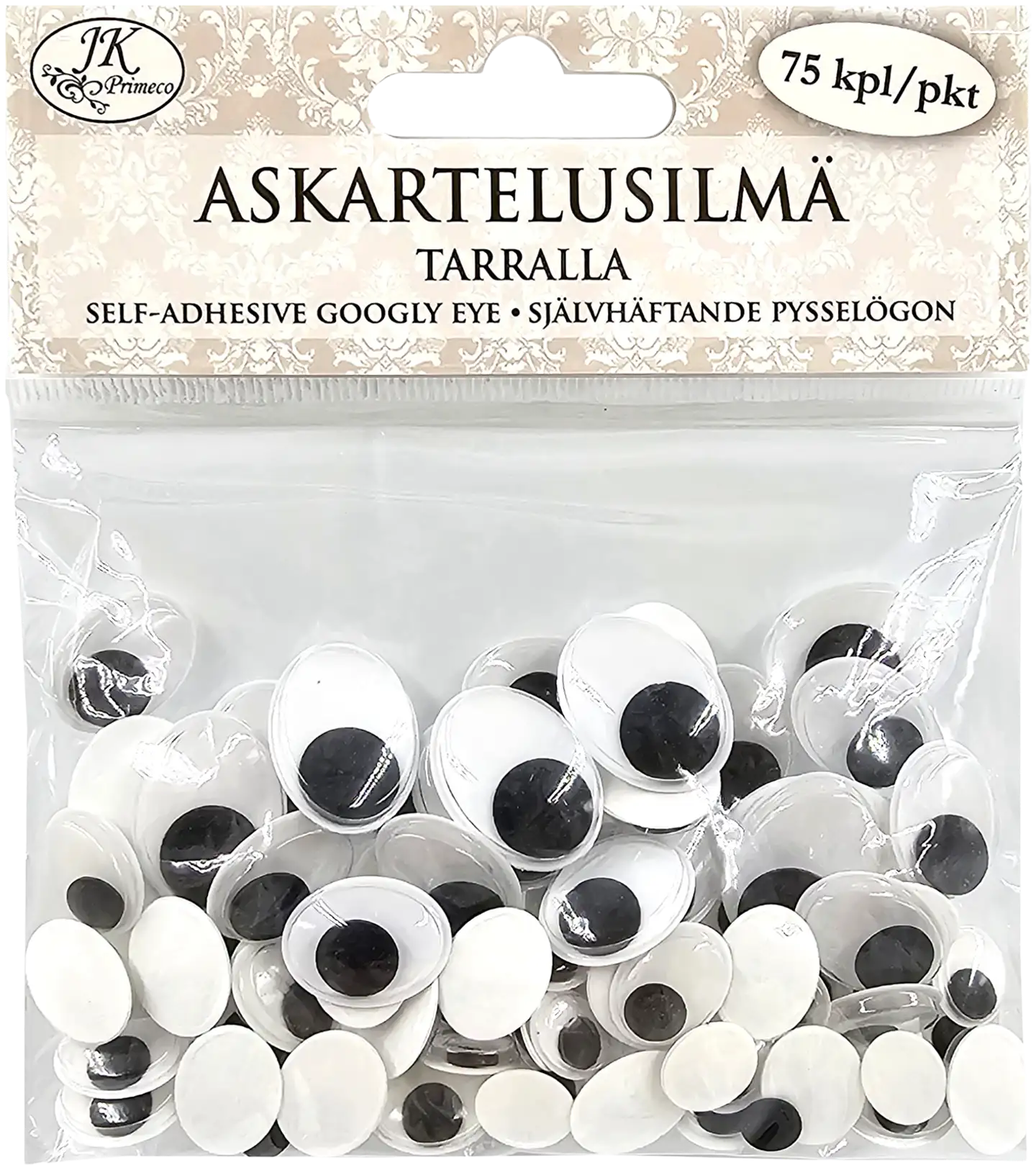 J.K. Primeco askartelusilmätarra soikea 75kpl