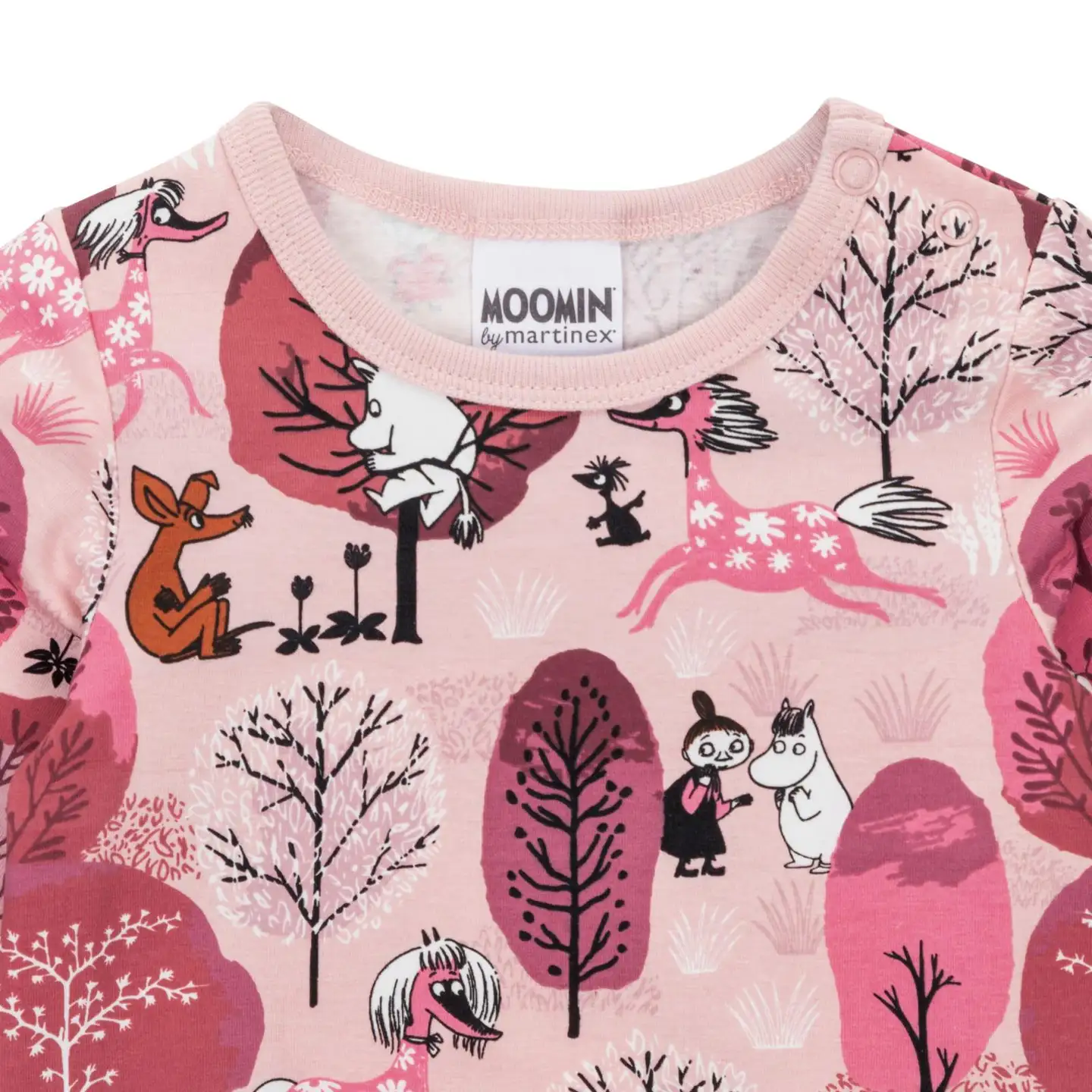 Moomin by Martinex vauvojen body Kuiskutus 589922 - Vaaleanpunainen - 2
