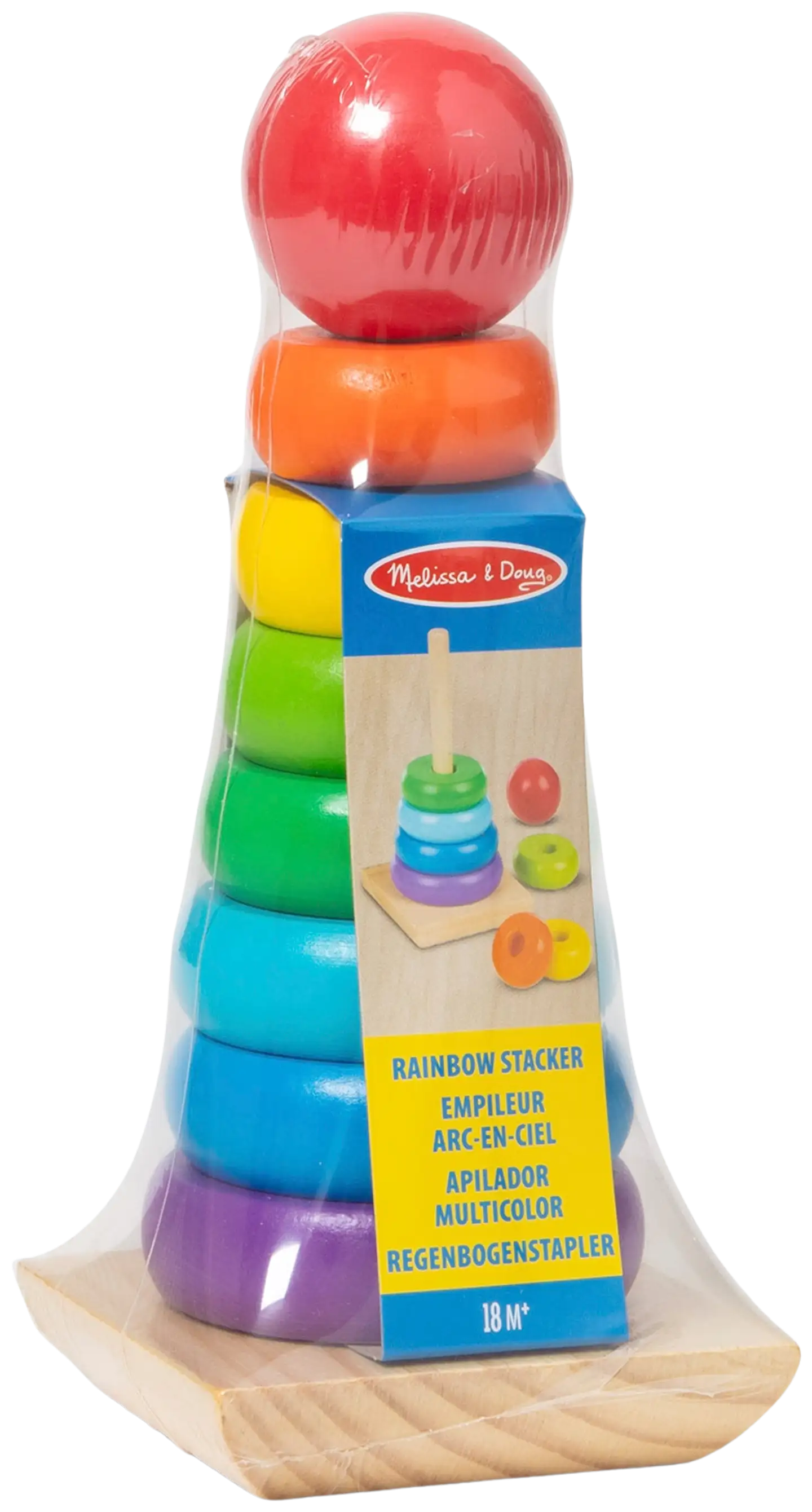 Melissa & doug Leikkisetti Pinoamislelu sateenkaari - 2