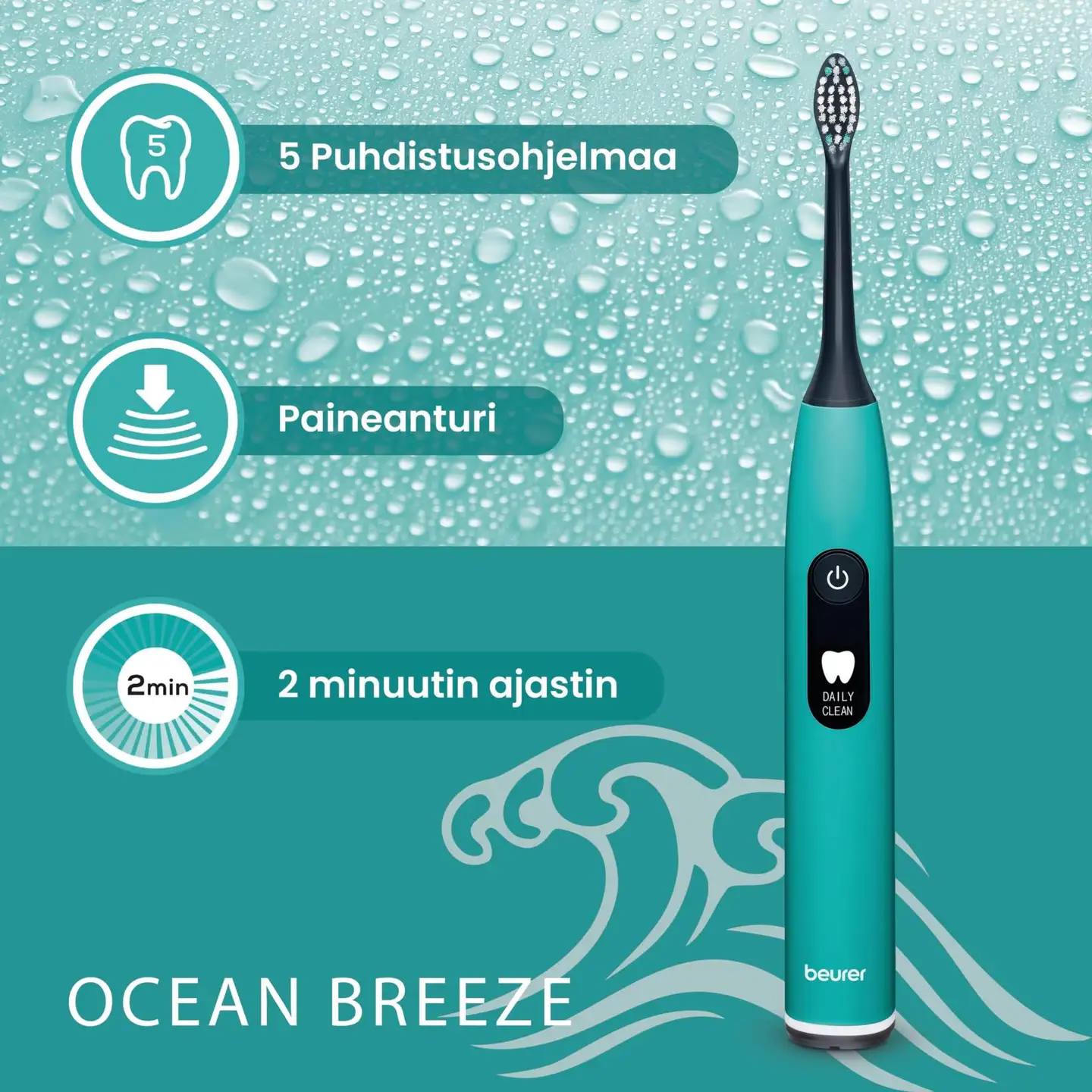 Beurer sähköhammasharja SC50 Sonic ocean breeze - 7