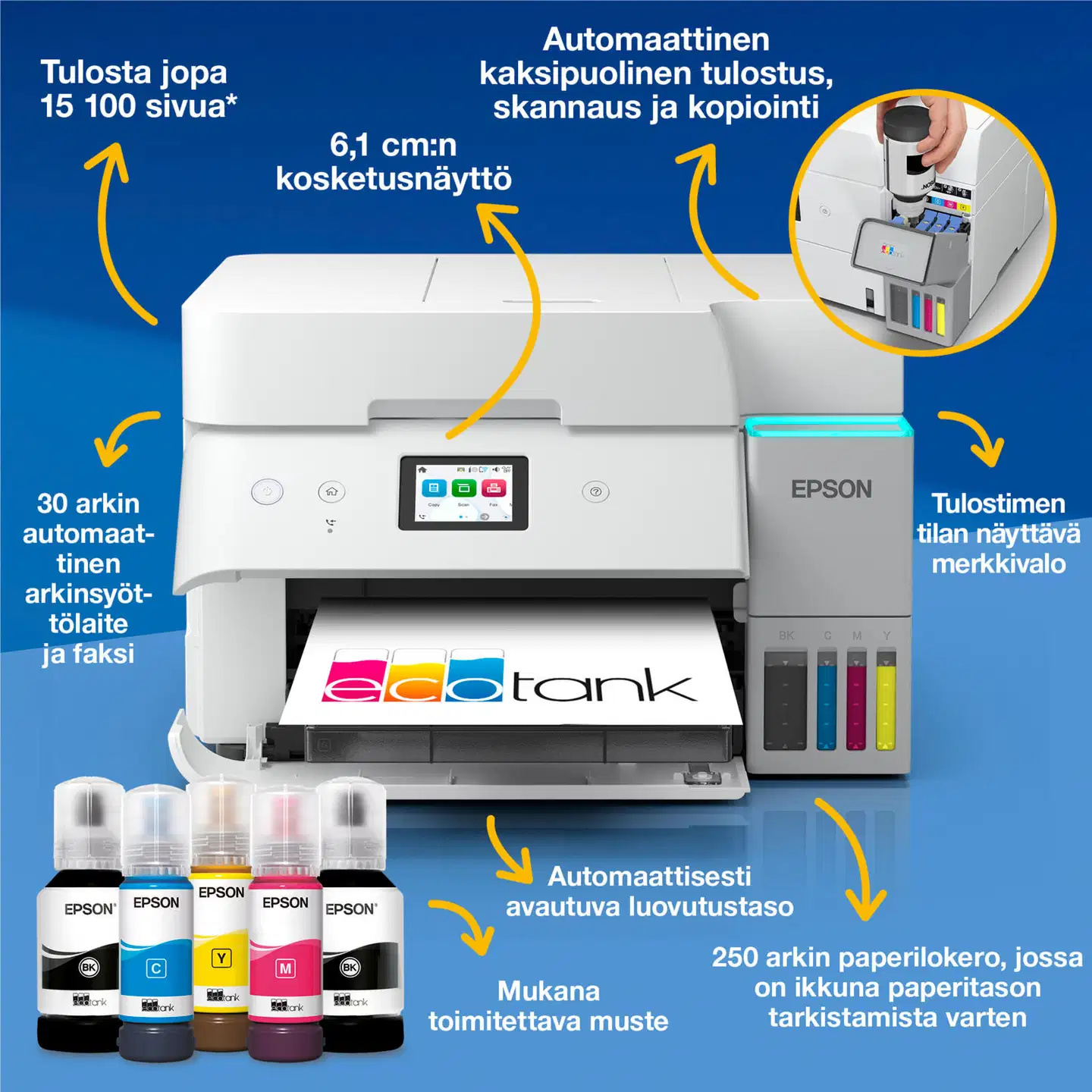 Epson EcoTank ET-4956 mustesäiliötulostin - 2