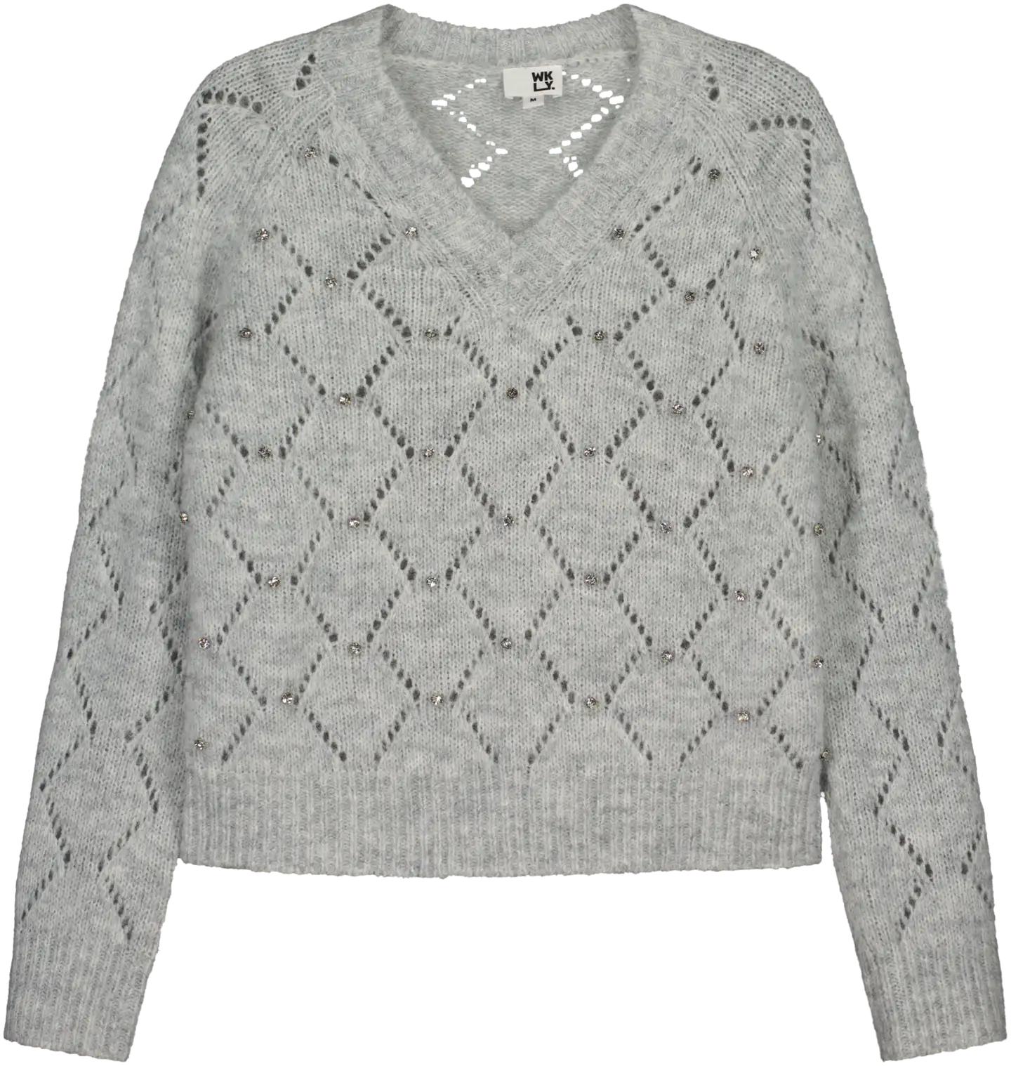 WKLY. naisten neulepusero 213W360157 - Lt. grey mel - 1