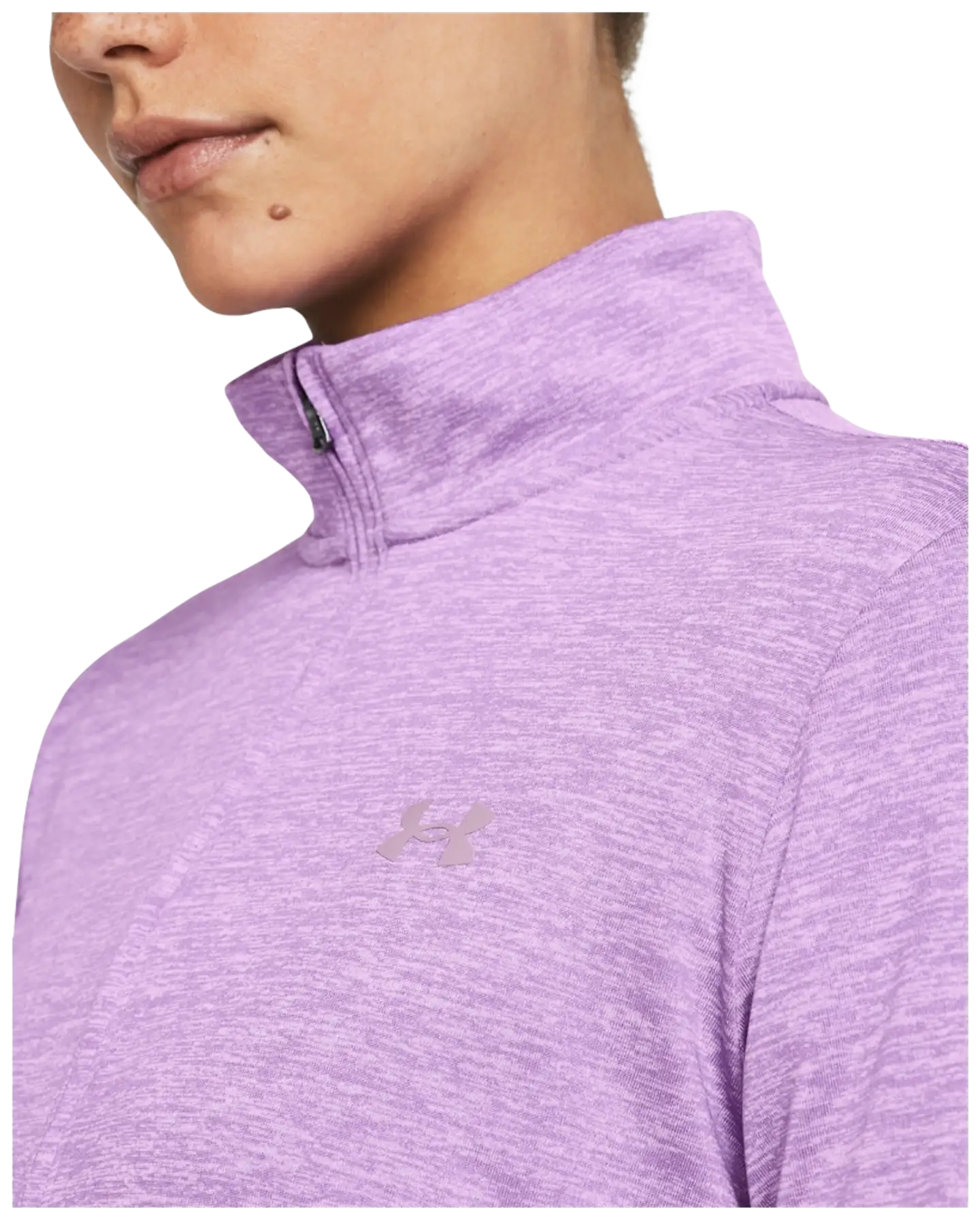 Under Armour naisten 1/2 vetoketjullinen pitkähihainen treenipaita 1384225 - Provence purple - 5