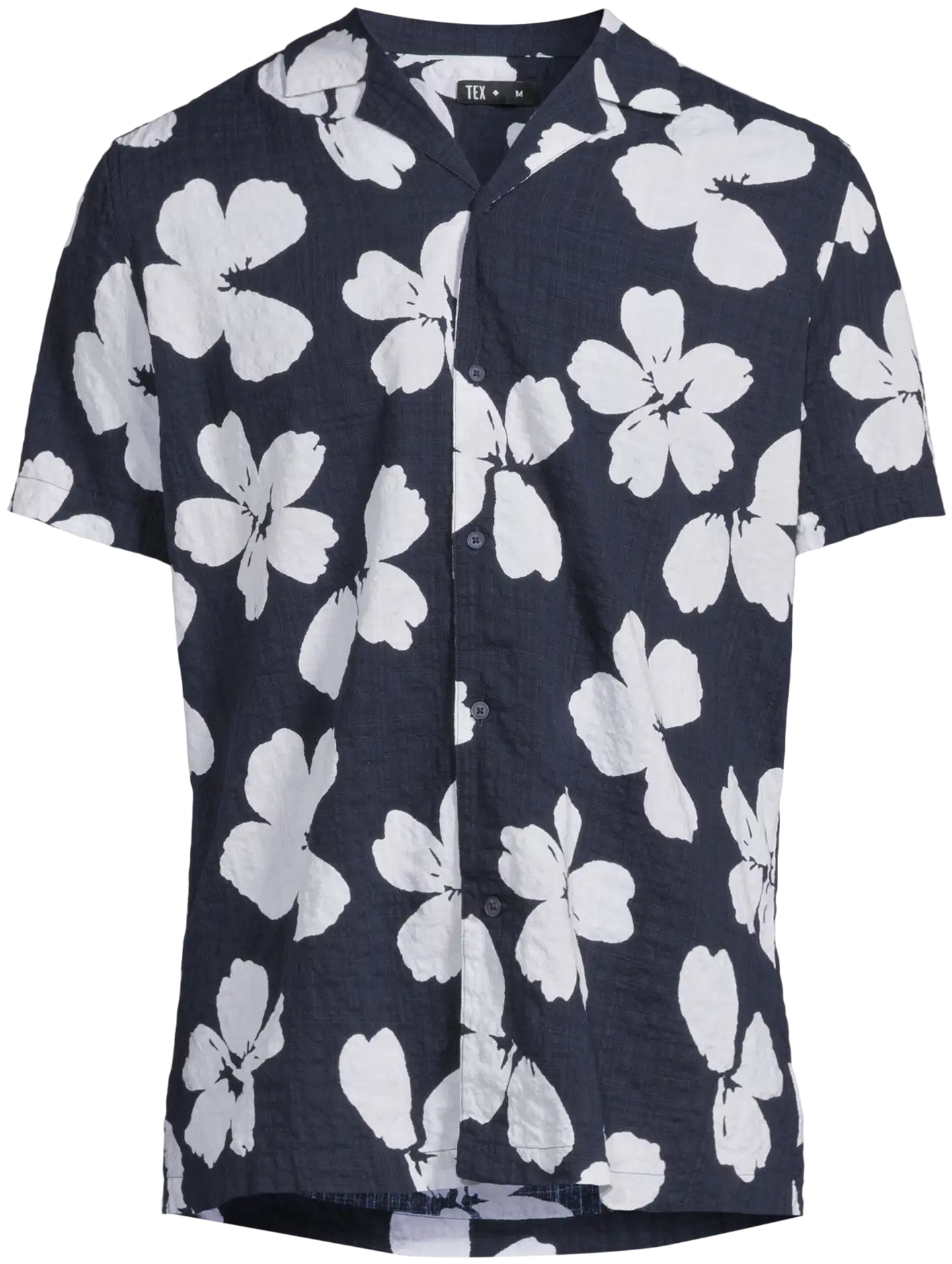 TEX miesten Hawaii-paita I274959 - NAVY DARK - 2