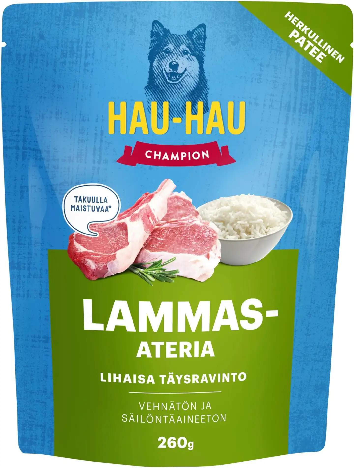 Hau-Hau Champion Lammasateria täysravinto 260 g