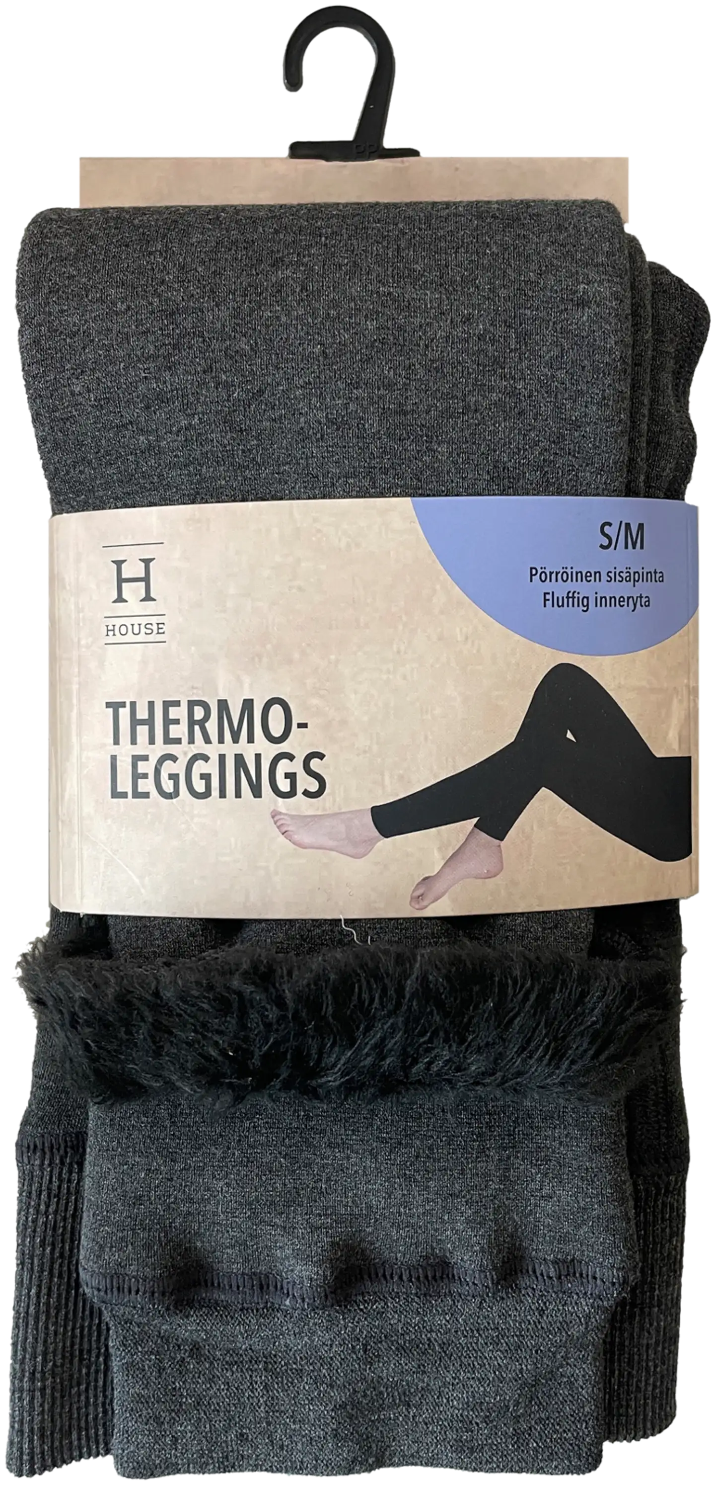 House naisten leggingsit furry LIL-2147 - Dark grey