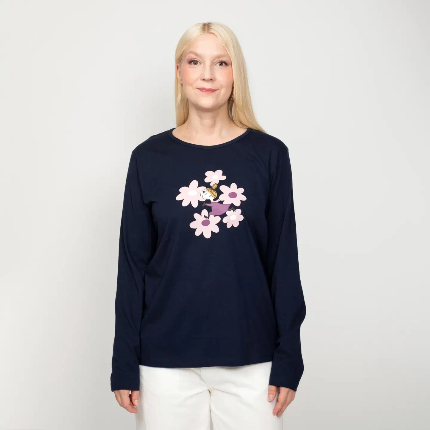 Muumi naisten paita Elena Kaipaus 592263 - tummansininen - 3