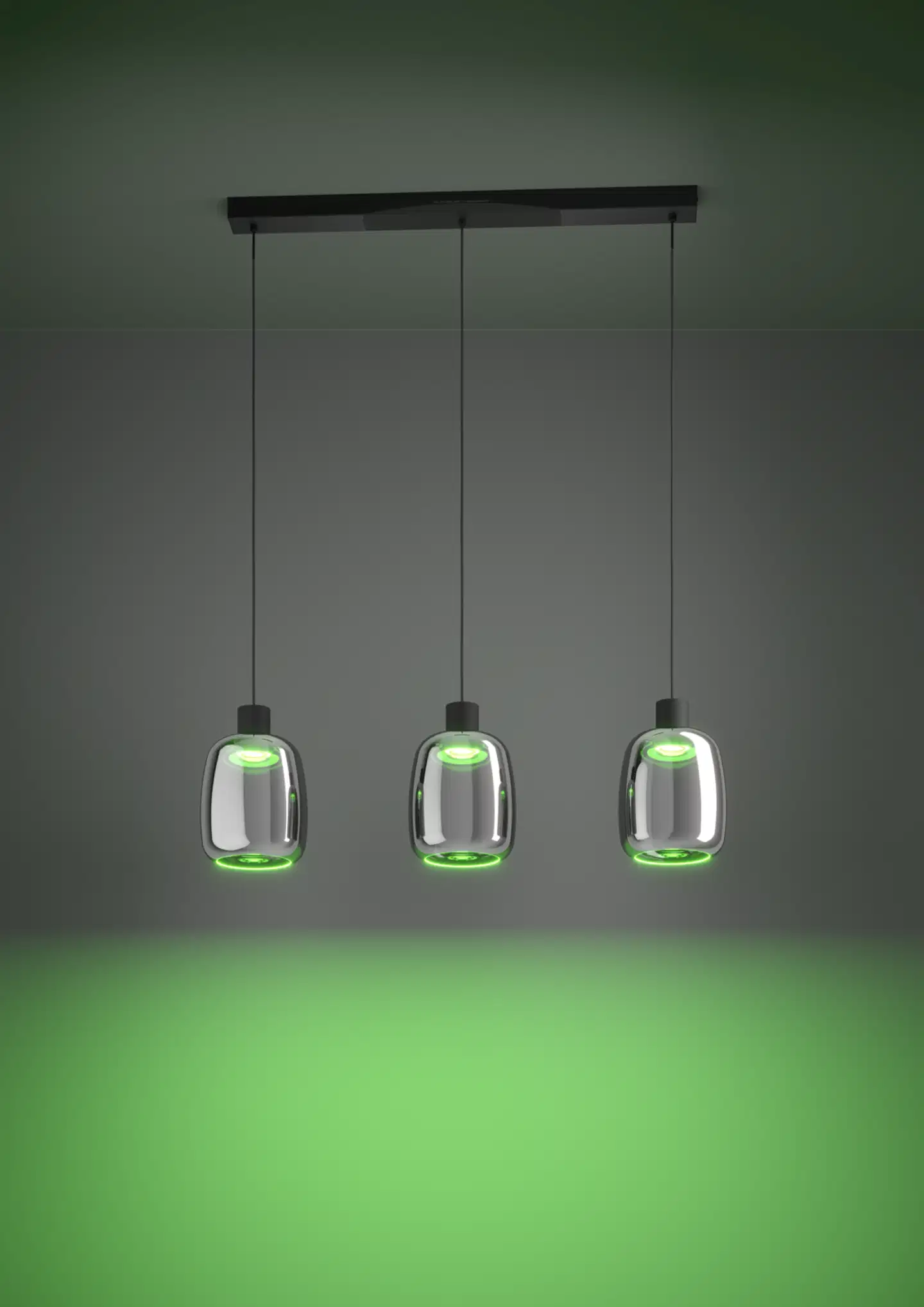 EGLO riippuvalaisin 3-os. Molochio-z LED 3x3,7W RGB CCT musta - 5