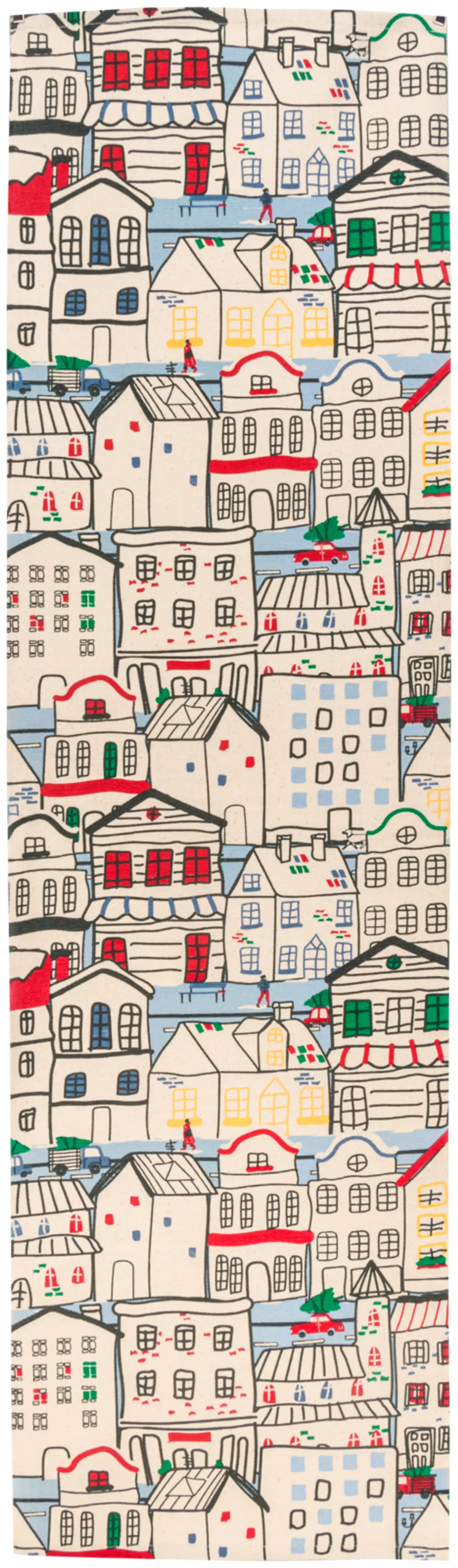 House kaitaliina Winter town 33 x 120 cm - 1