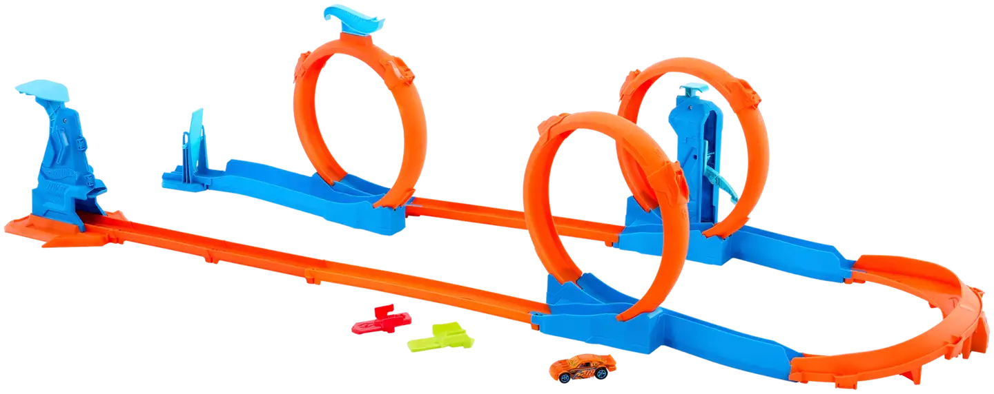 Hot Wheels Track Creator Triple Loop Frenzy -Rata - 1