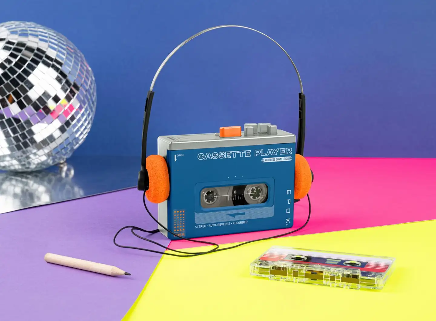 Bigben Epok kannettava kasettisoitin Bluetooth yhteydellä Retro - 4