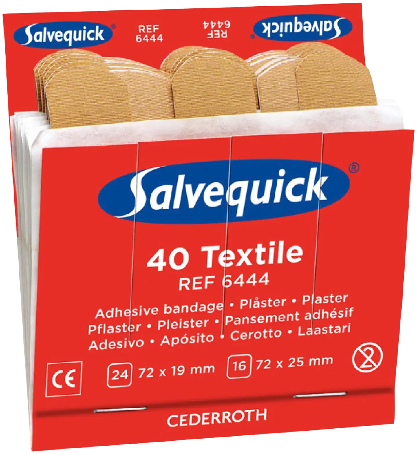 Salvequick Kangaslaastari 6X40KPL REF 6444