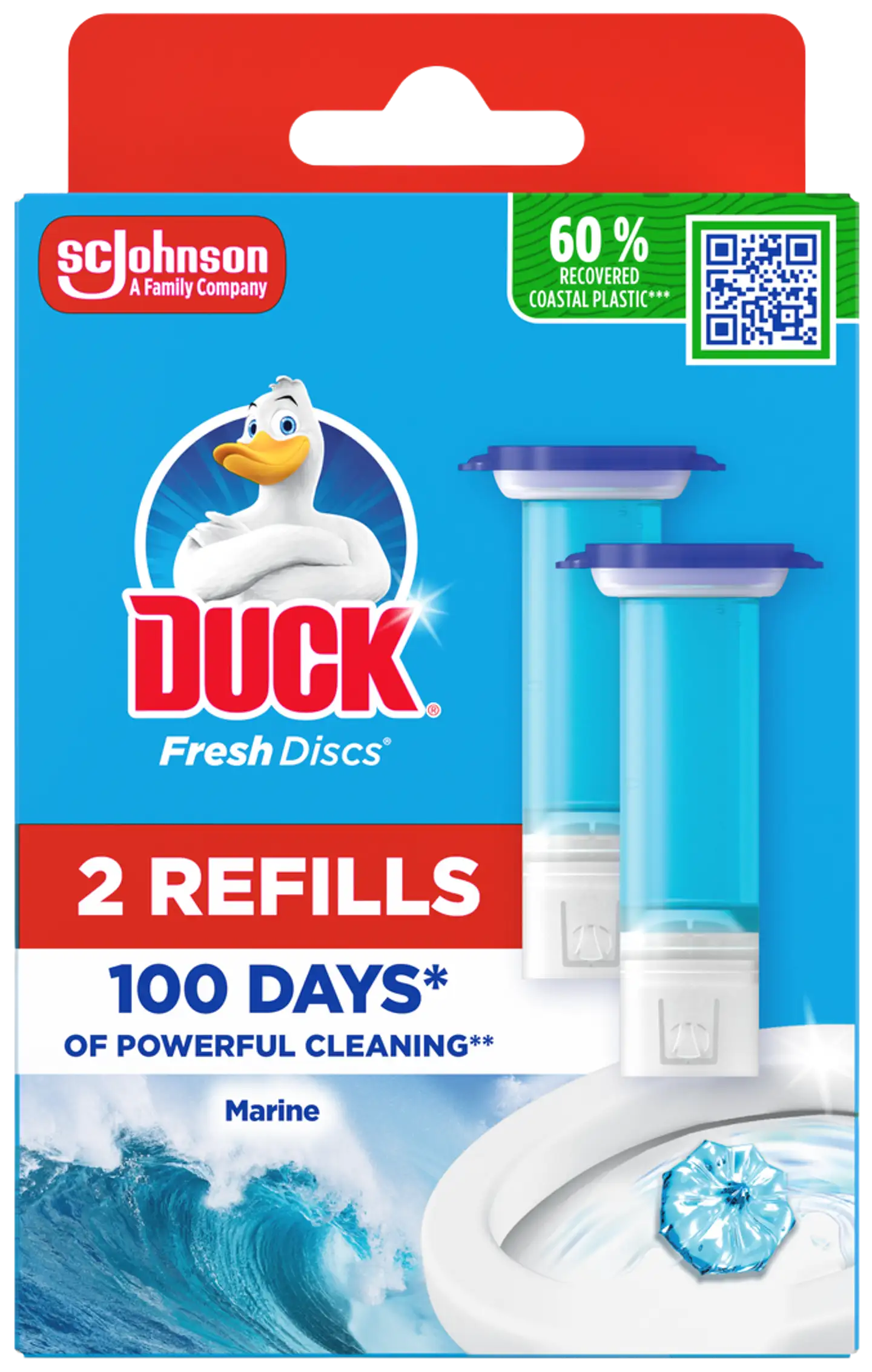 Duck Fresh Discs 2x36ml Marine täyttöpakkaus