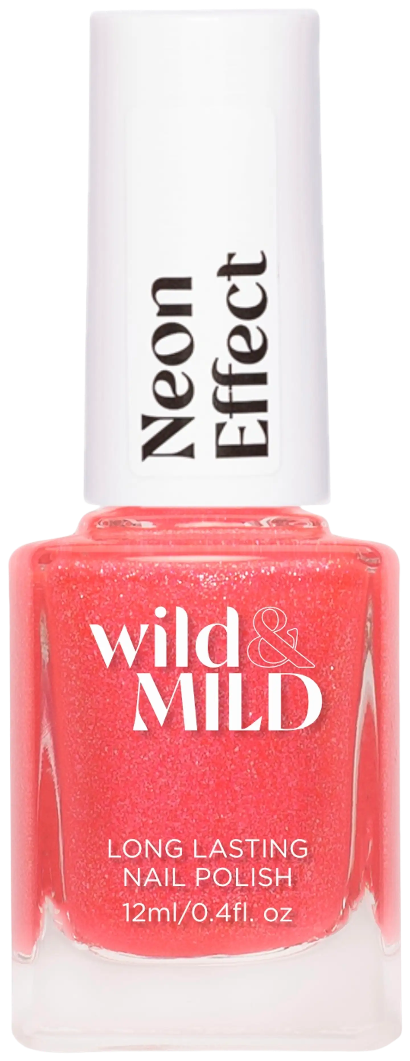 Wild&Mild Neon Nectar nail polish NN04 Shocking Sherbet 12ml - Punainen