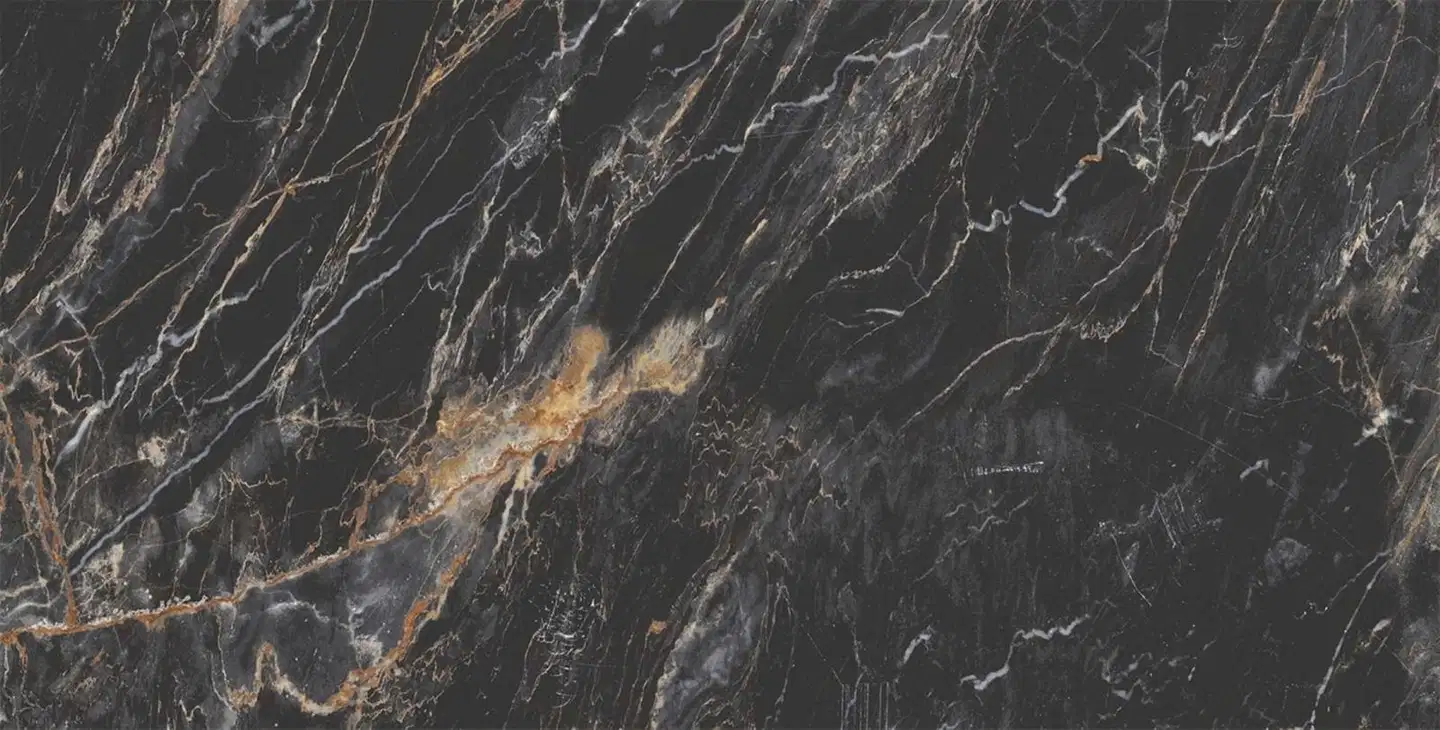 Laattamaailma seinälaatta Majestic Preto Brilho 25x50 cm