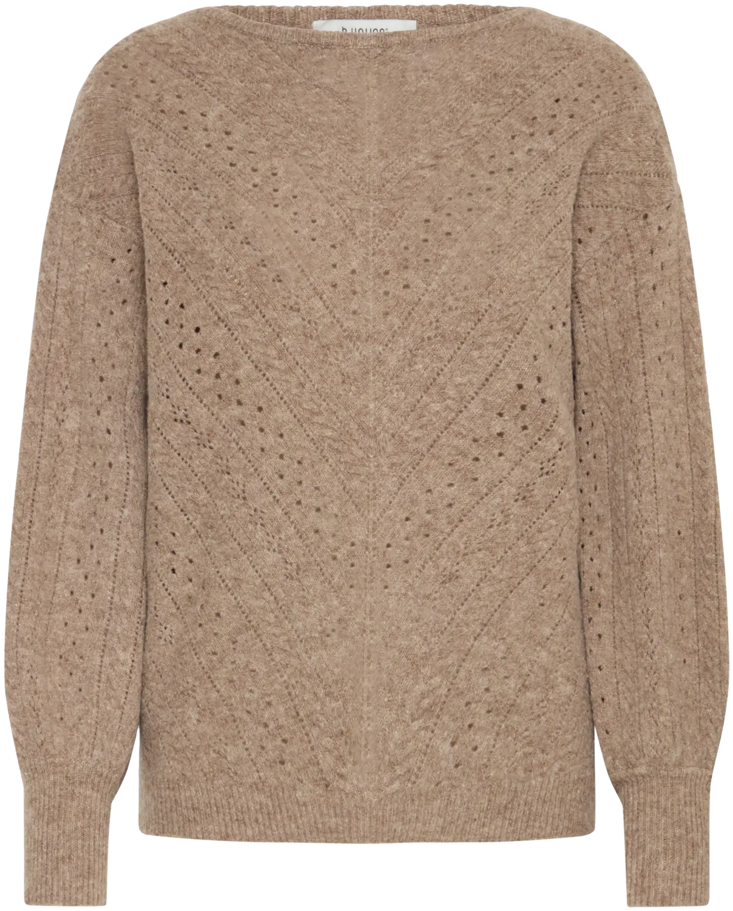 B.young naisten neule Byommi - Walnut Melange - 1