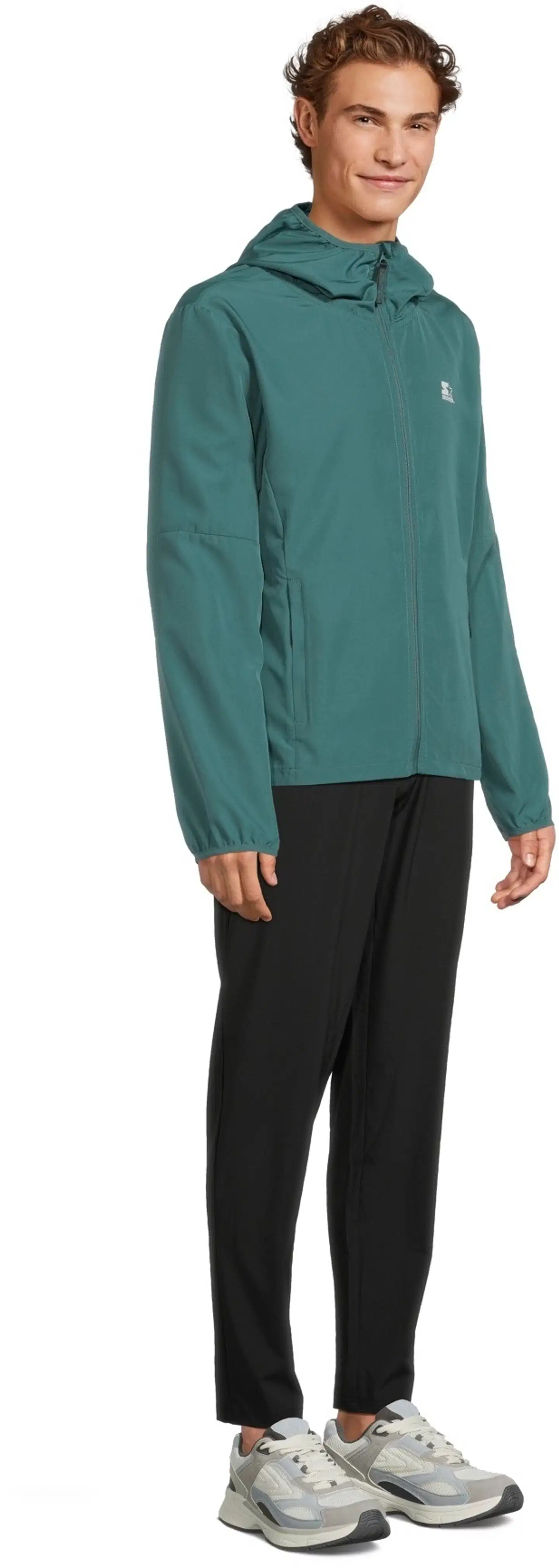 Starter miesten hupullinen juoksutakki SMS26010 - Mallard green - 4