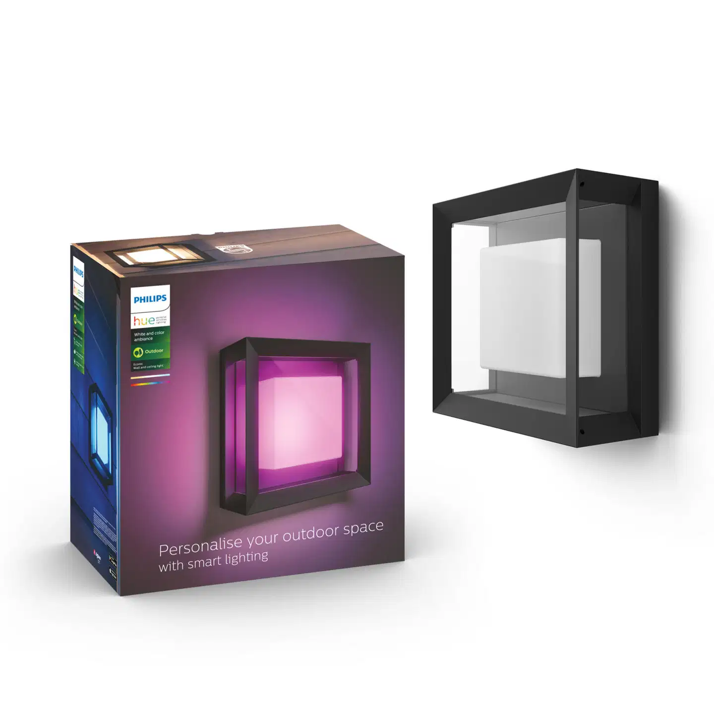 Philips Hue Econic -seinävalaisin ulkokäyttöön 15W 2000-6500K 1140LM säädettävä - 3