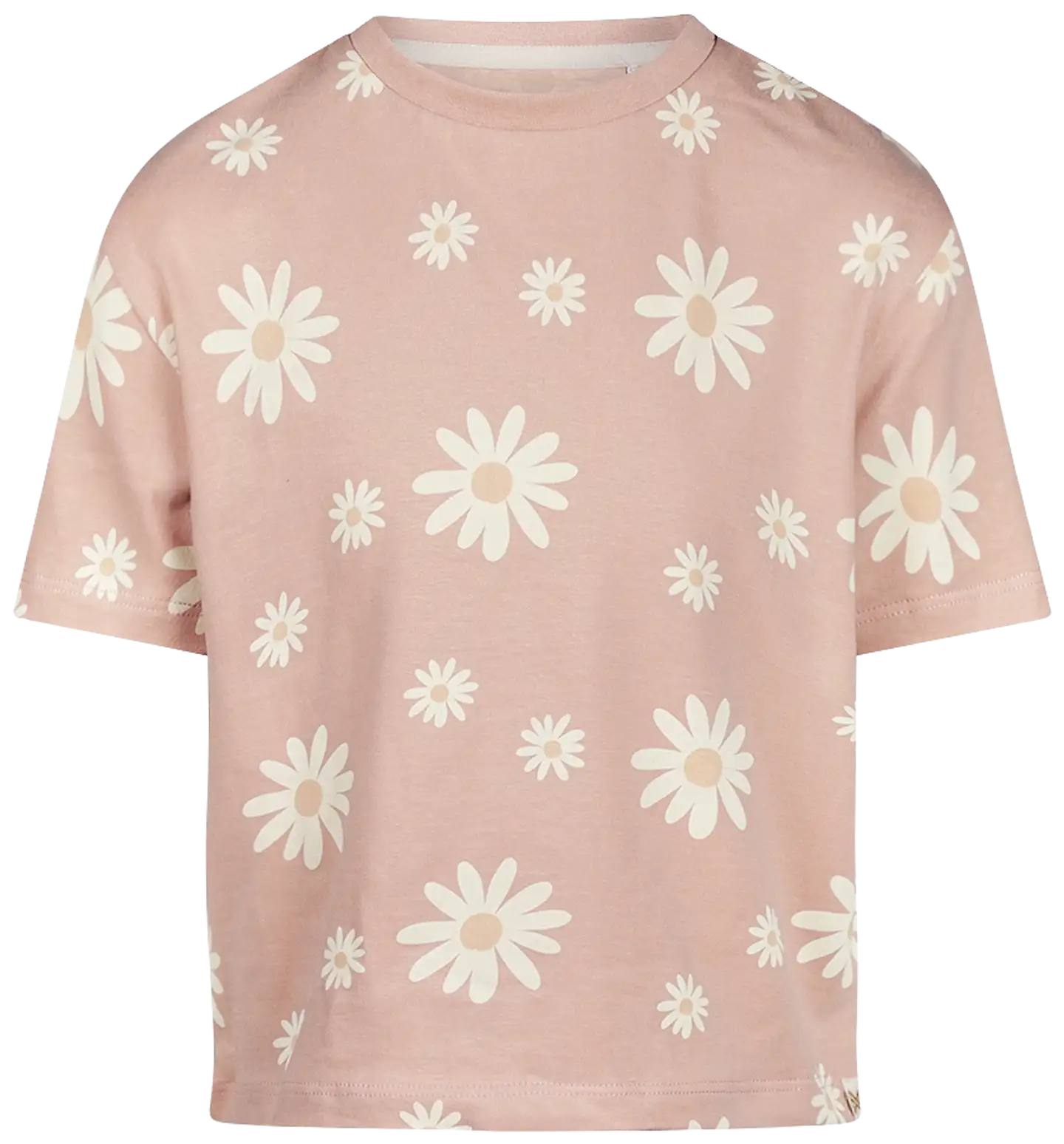 Kokonoko lasten kukallinen t-paita N58902-37 - Smokey Pink - 1