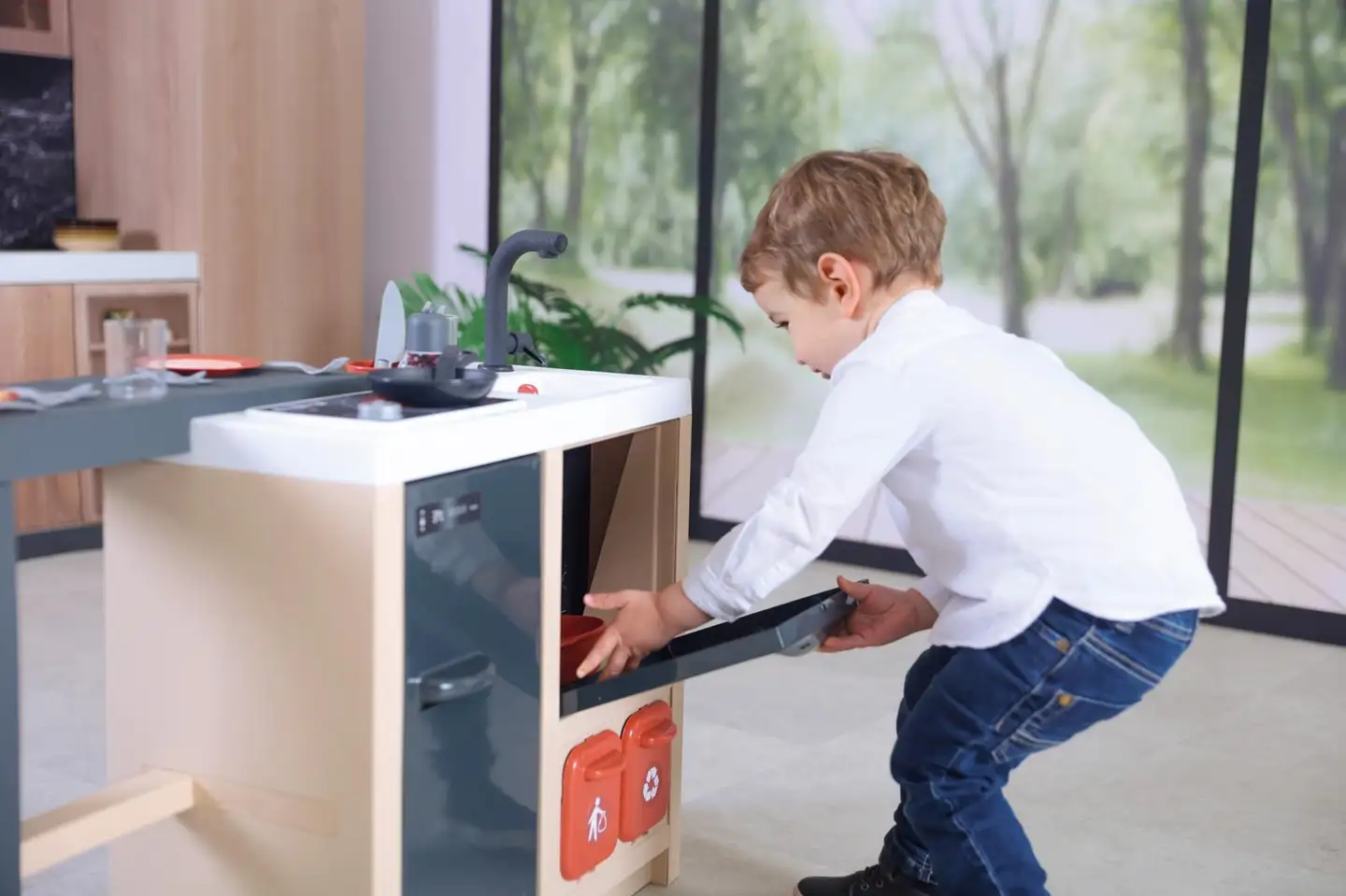 Smoby Kitchen Island, keittiösaareke kokkailuleikkeihin - 11