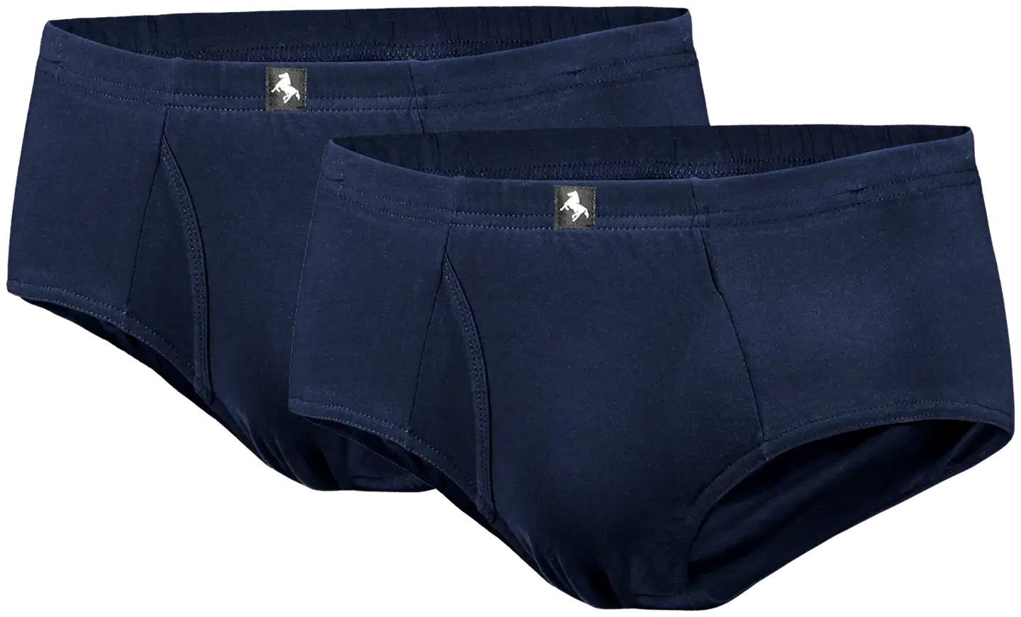 Black Horse 2-pack Basic aukolliset alushousut - DarkBlue - 1