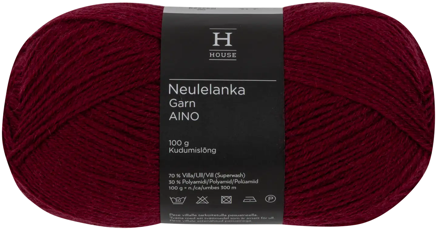 House lanka Aino villasekoite 100 g burgundy