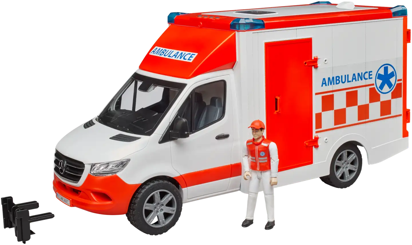 Bruder Mercedes-Benz Sprinter ambulanssi ja kuljettaja - 3