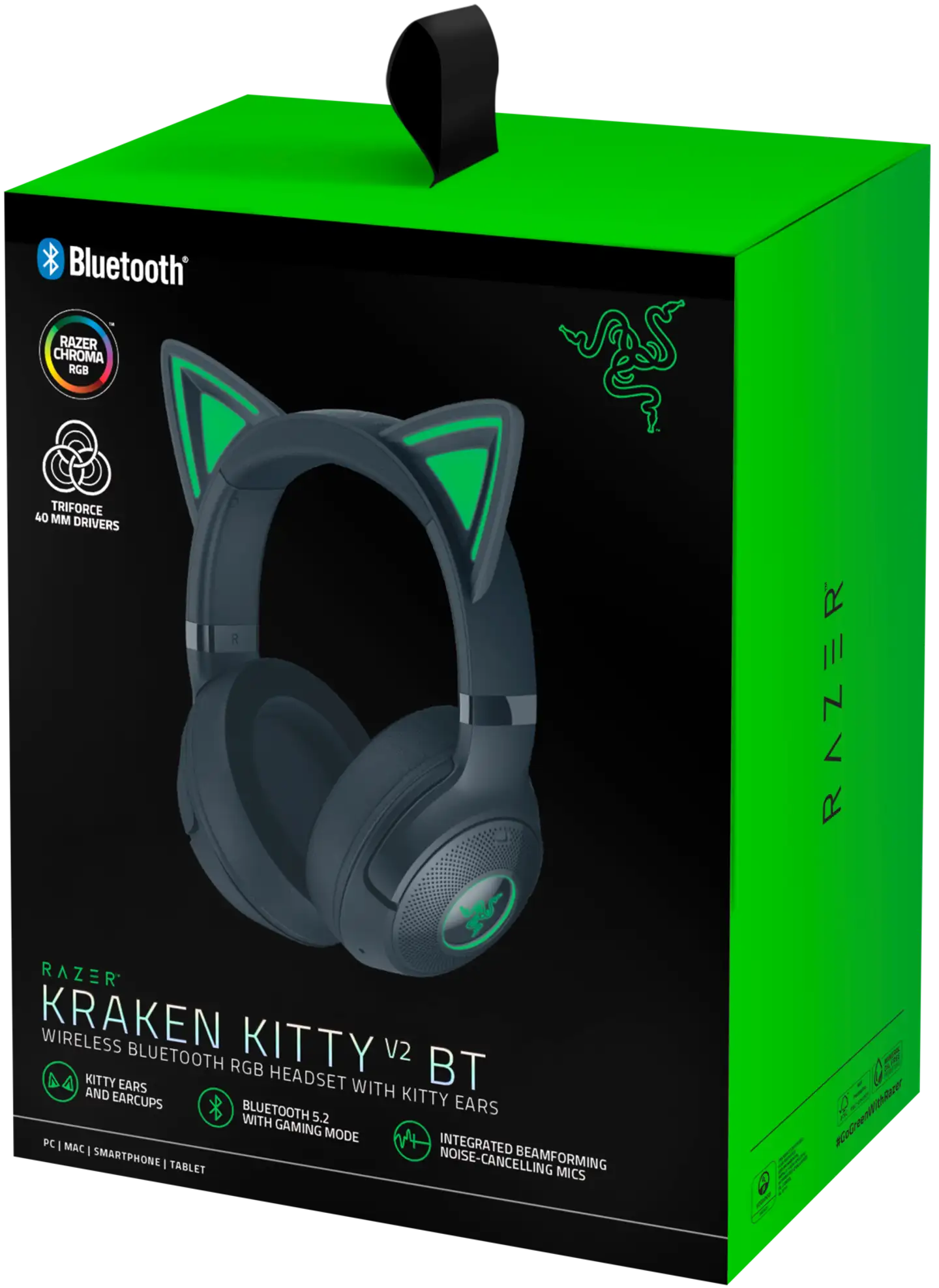 Razer langattomat kuulokkeet Kraken Kitty V2 Bluetooth musta - 7
