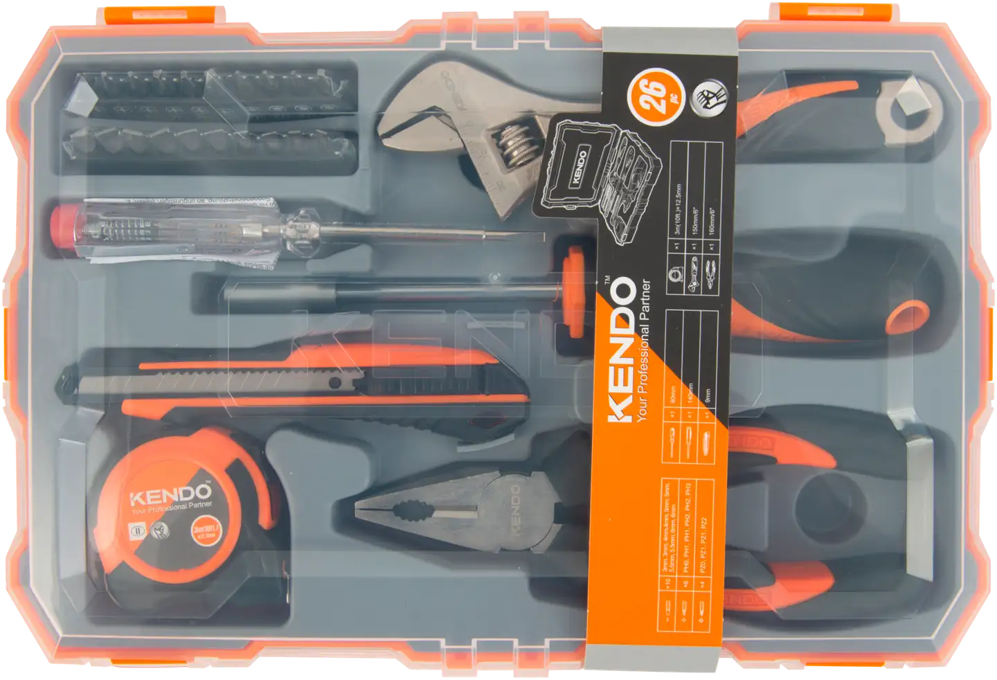 Kendo työkalusarja 26-osainen - 1