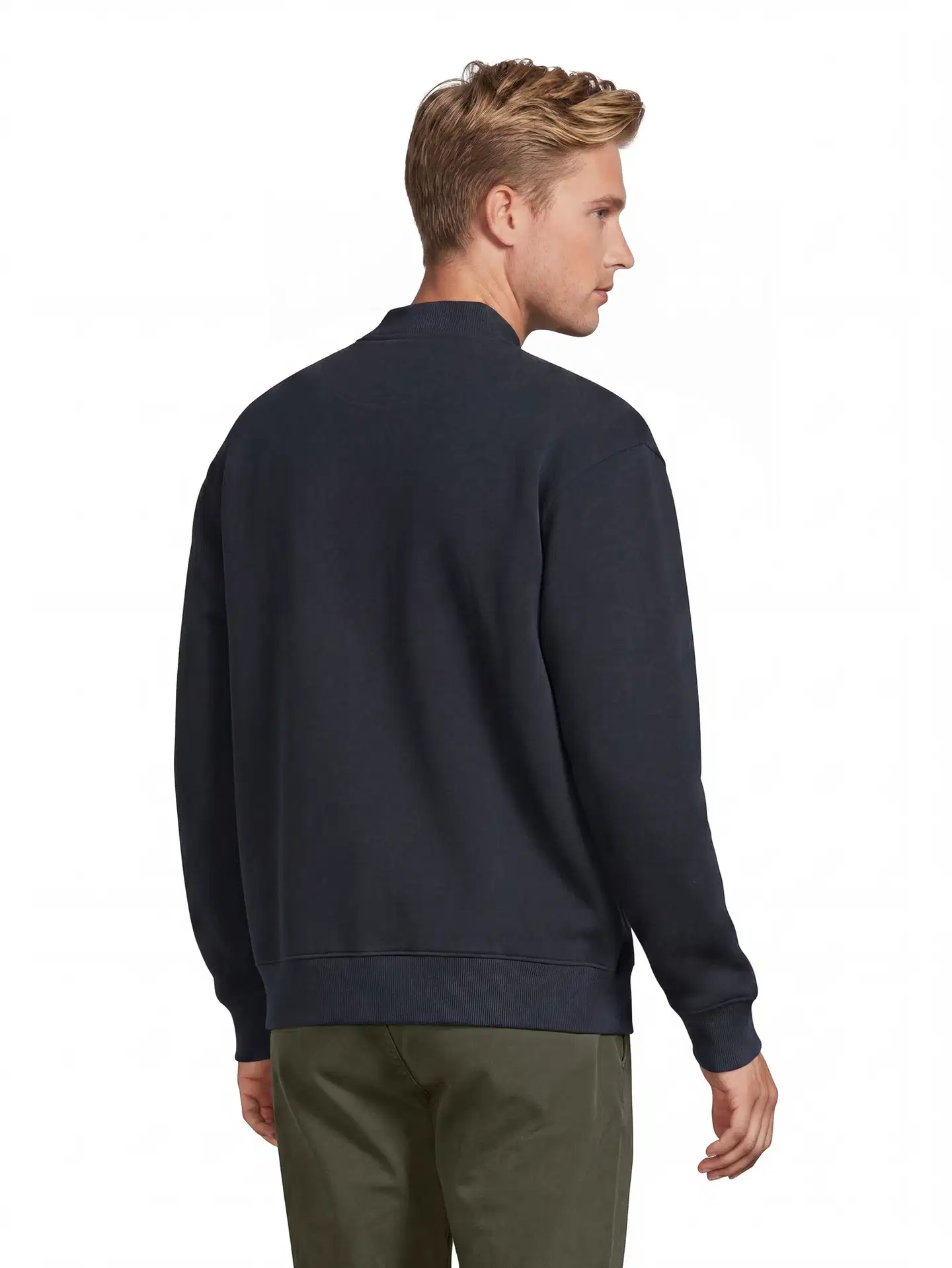 House miesten vetoketjullinen collegetakki 195H292612 - Navy Blazer - 3