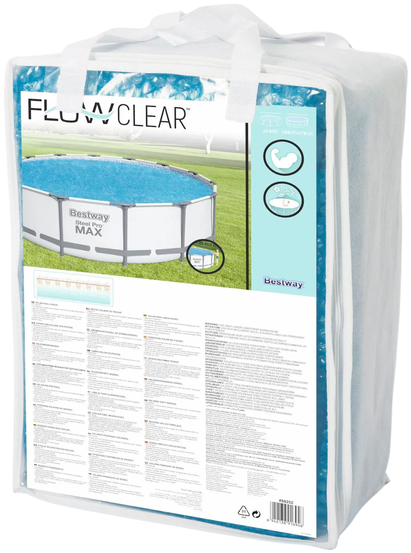 Flowclear uima-altaan suojapeite 396-457 cm - 1