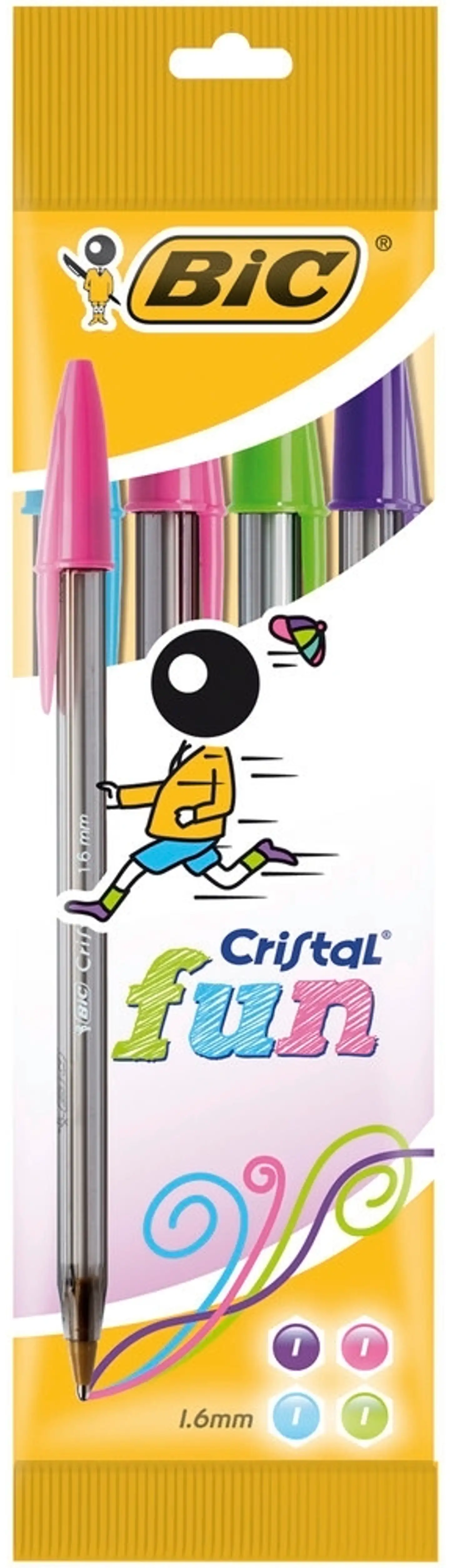 BIC Cristal Fun kuulakynä 4kpl