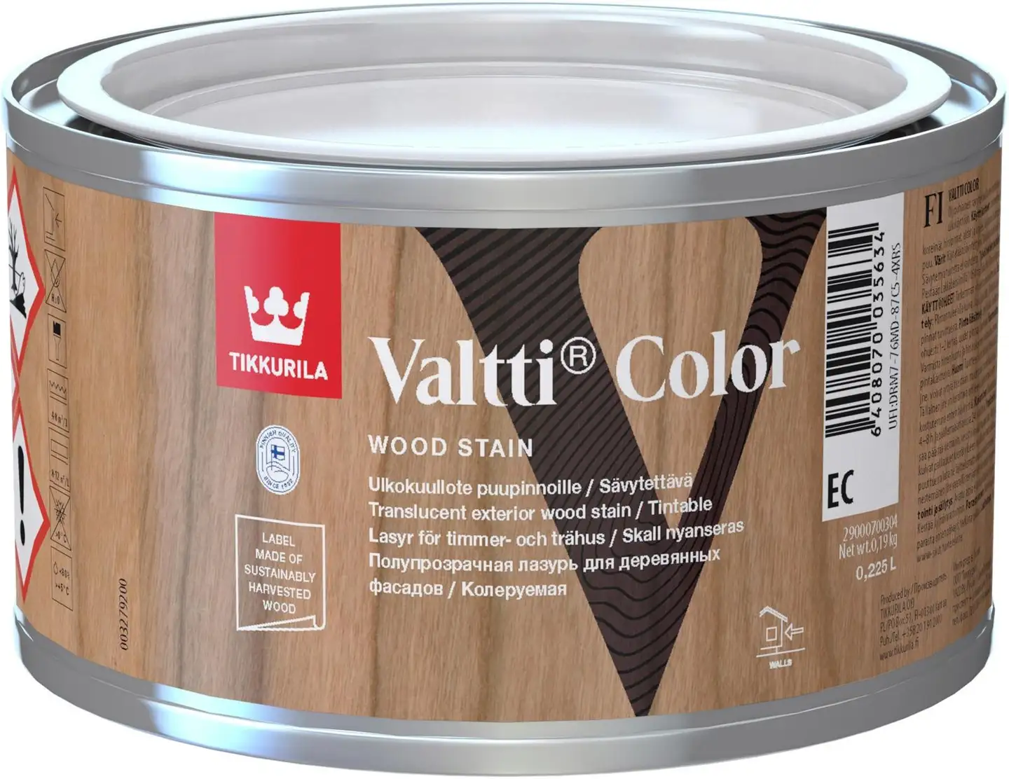 Tikkurila kuullote Valtti Color 0,225 l EC sävytettävä himmeä