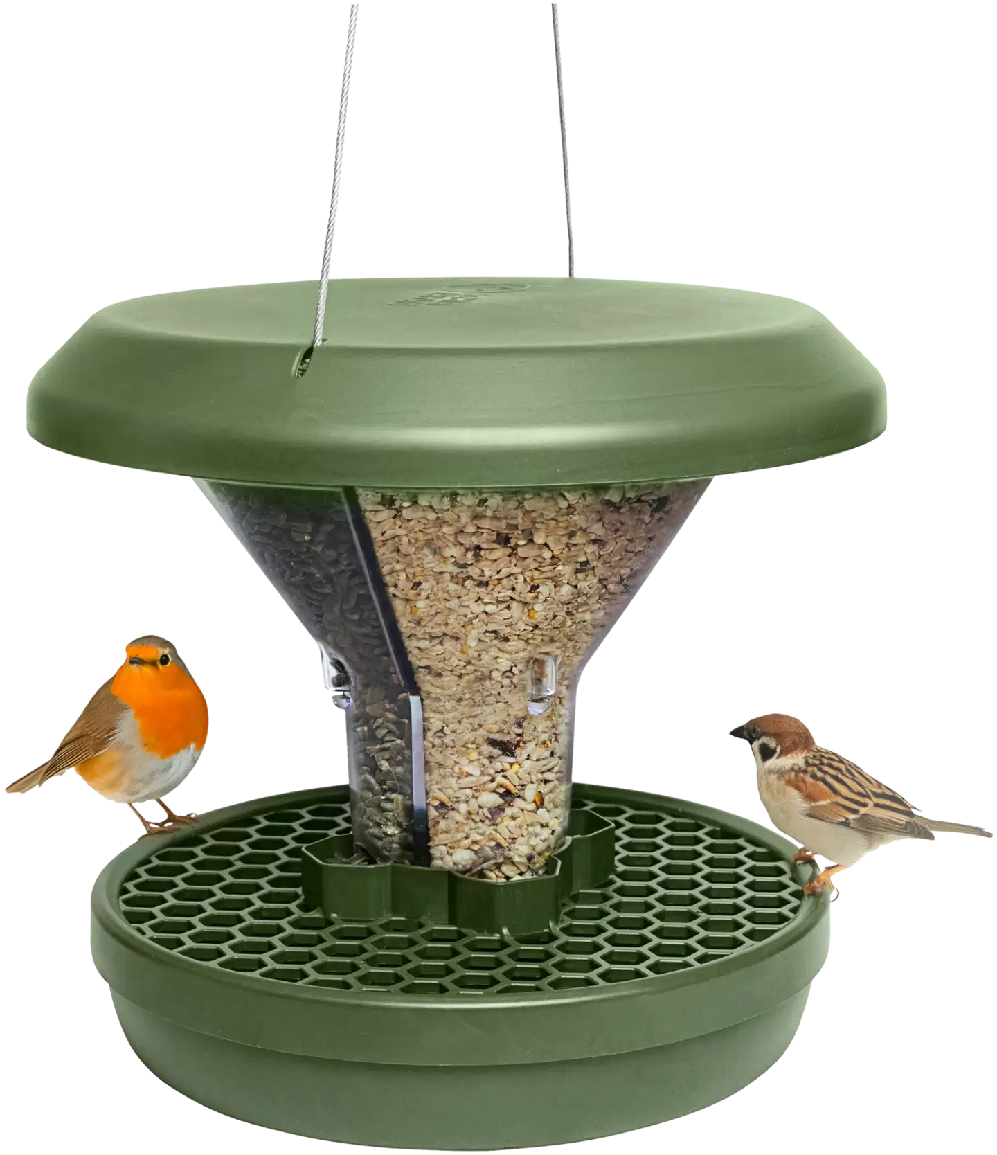 Swissinno Lintujen ruokinta-astia DAVOS SMART BIRDS tummanvihreä - 1