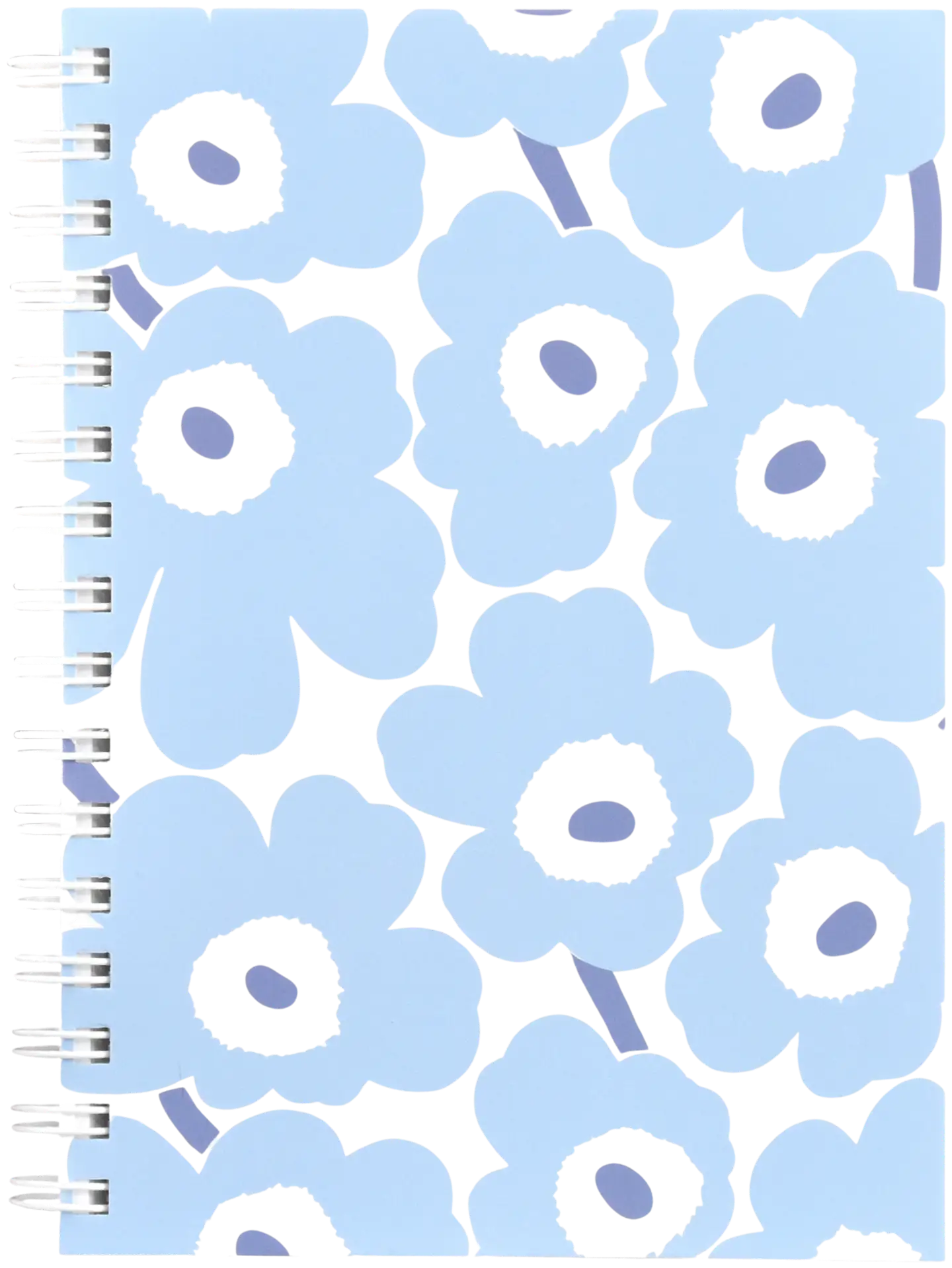 Marimekko muistikirja kierre A5 Unikko vaaleansininen