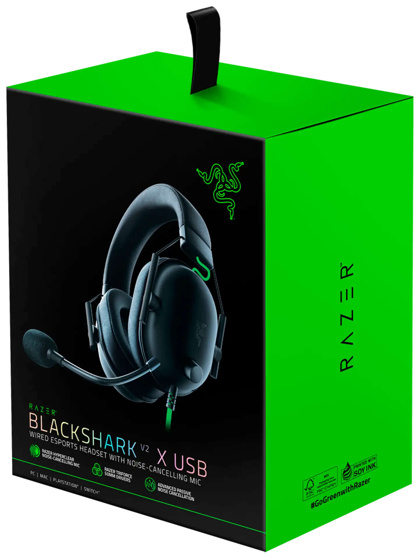 Razer Blackshark V2 X USB pelikuulokkeet - 7
