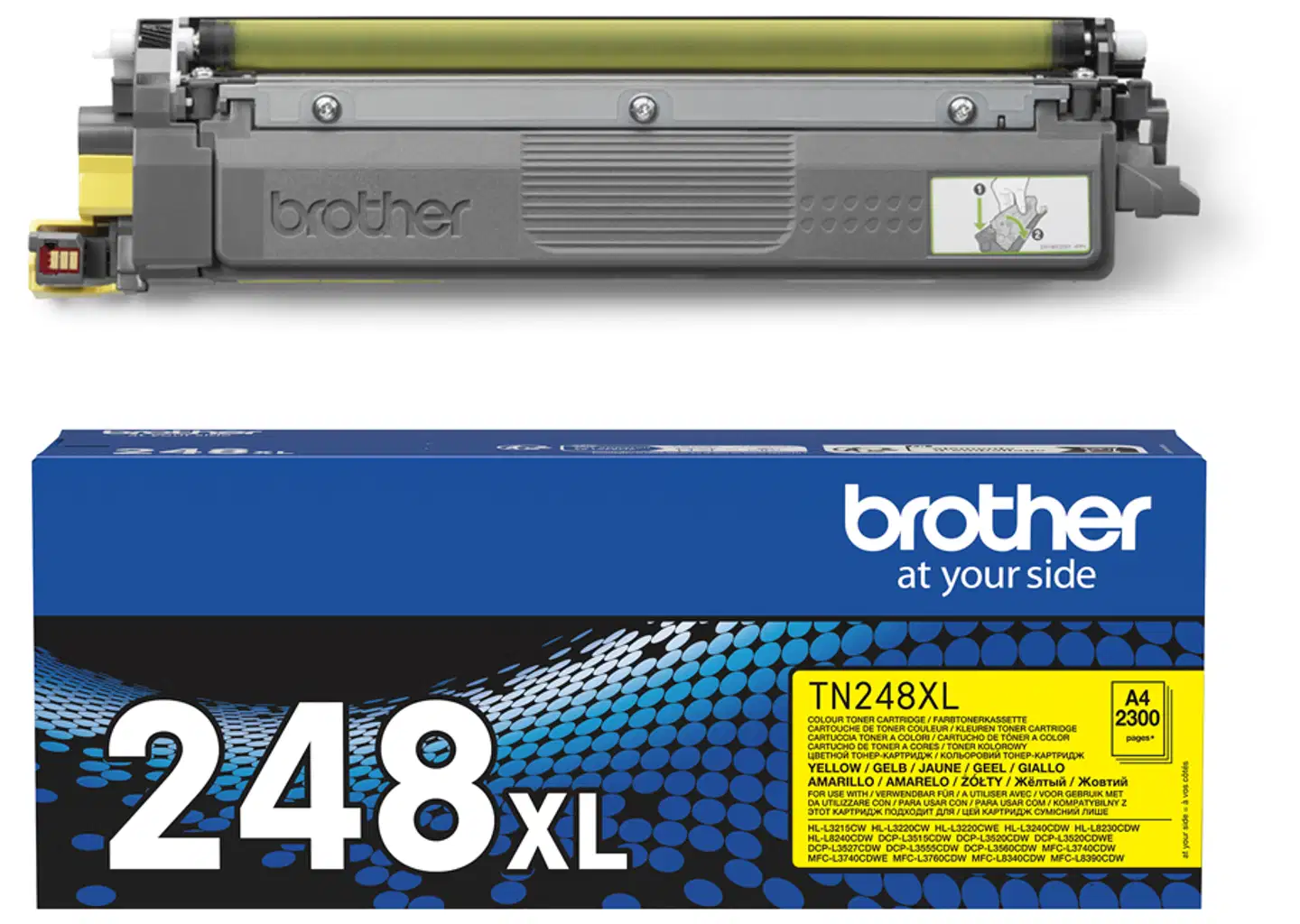 Brother laservärikasetti TN248XLY XL keltainen - 5
