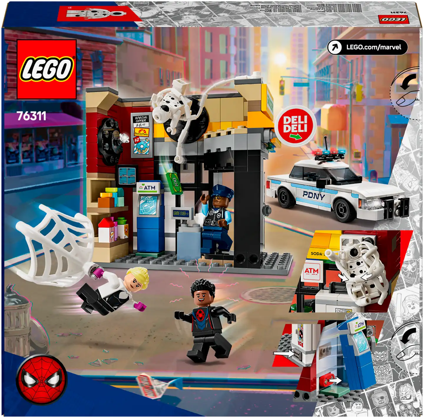 LEGO® Super Heroes Marvel 76311 Hämähäkkiversum: Miles Morales vastaan Pilkku - 3